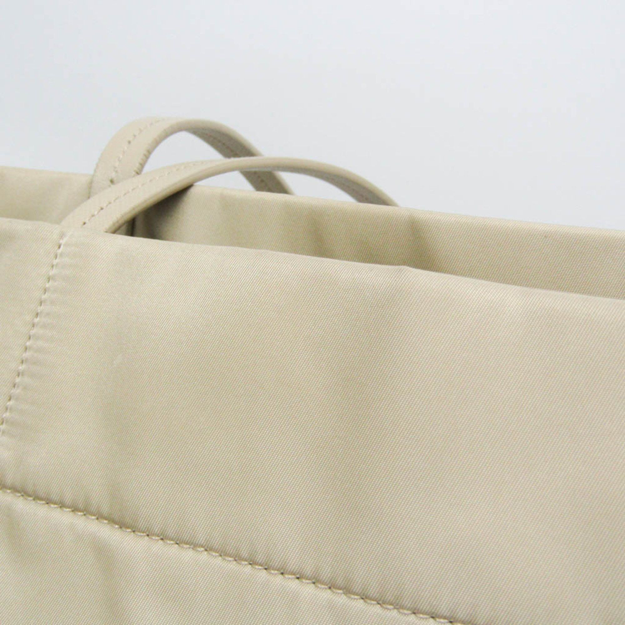 Prada Prada RE-NYLON Women's Nylon,Leather Tote Bag Beige Size ONE SIZE - 8 Thumbnail