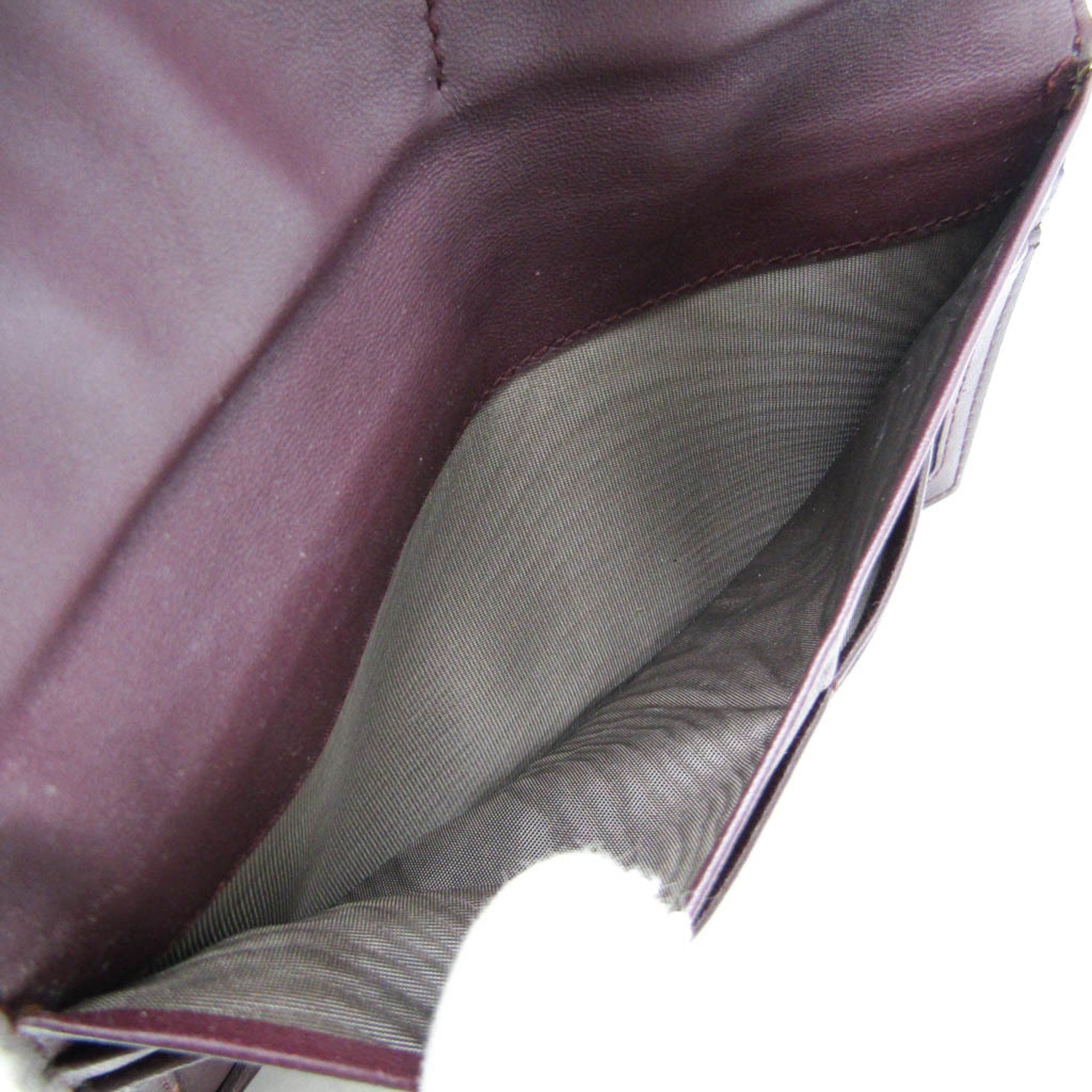 Bottega Veneta Bottega Veneta Intrecciato Men's Leather Long Wallet (bi-fold) Dark Purple Size ONE SIZE - 12 Thumbnail