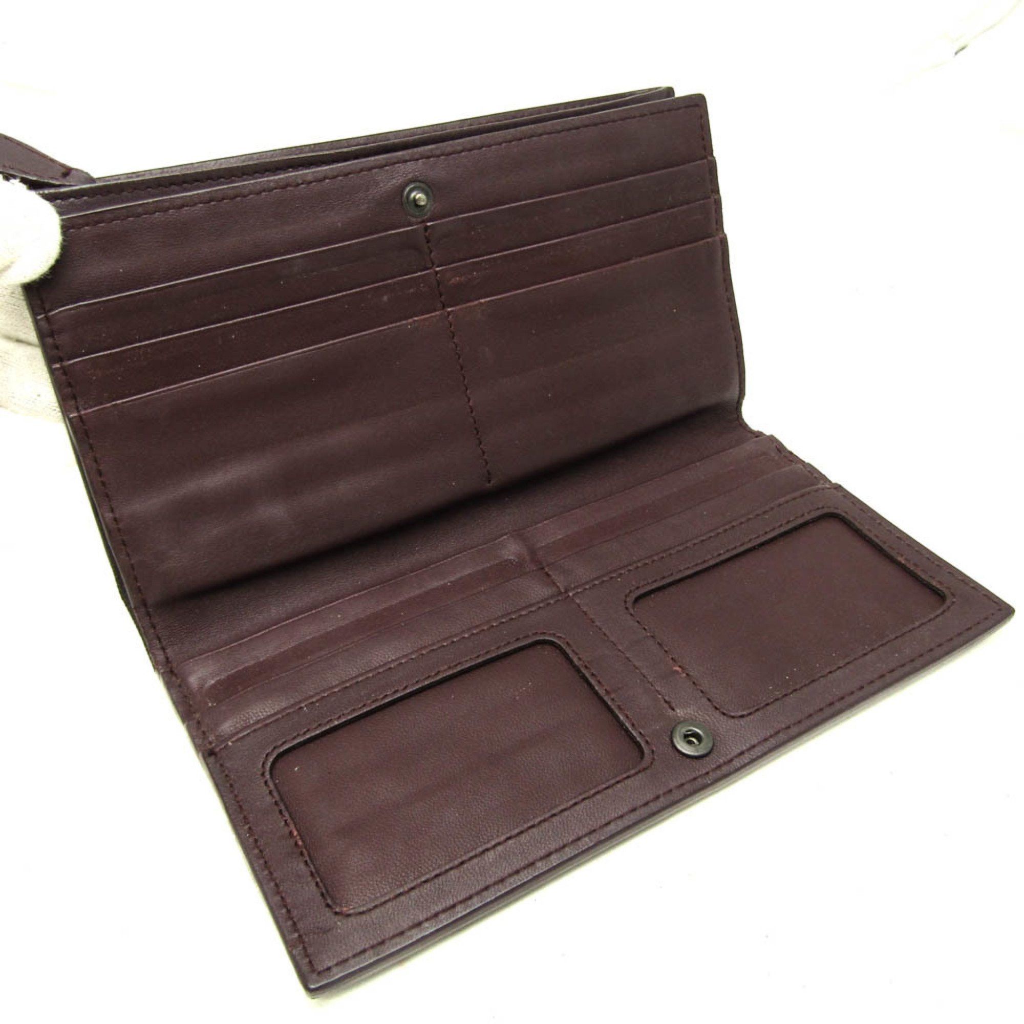 Bottega Veneta Bottega Veneta Intrecciato Men's Leather Long Wallet (bi-fold) Dark Purple Size ONE SIZE - 3 Thumbnail