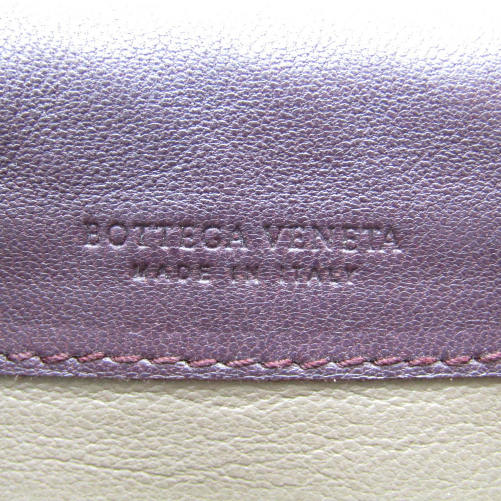 Bottega Veneta Bottega Veneta Intrecciato Men's Leather Long Wallet (bi-fold) Dark Purple Size ONE SIZE - 15 Thumbnail