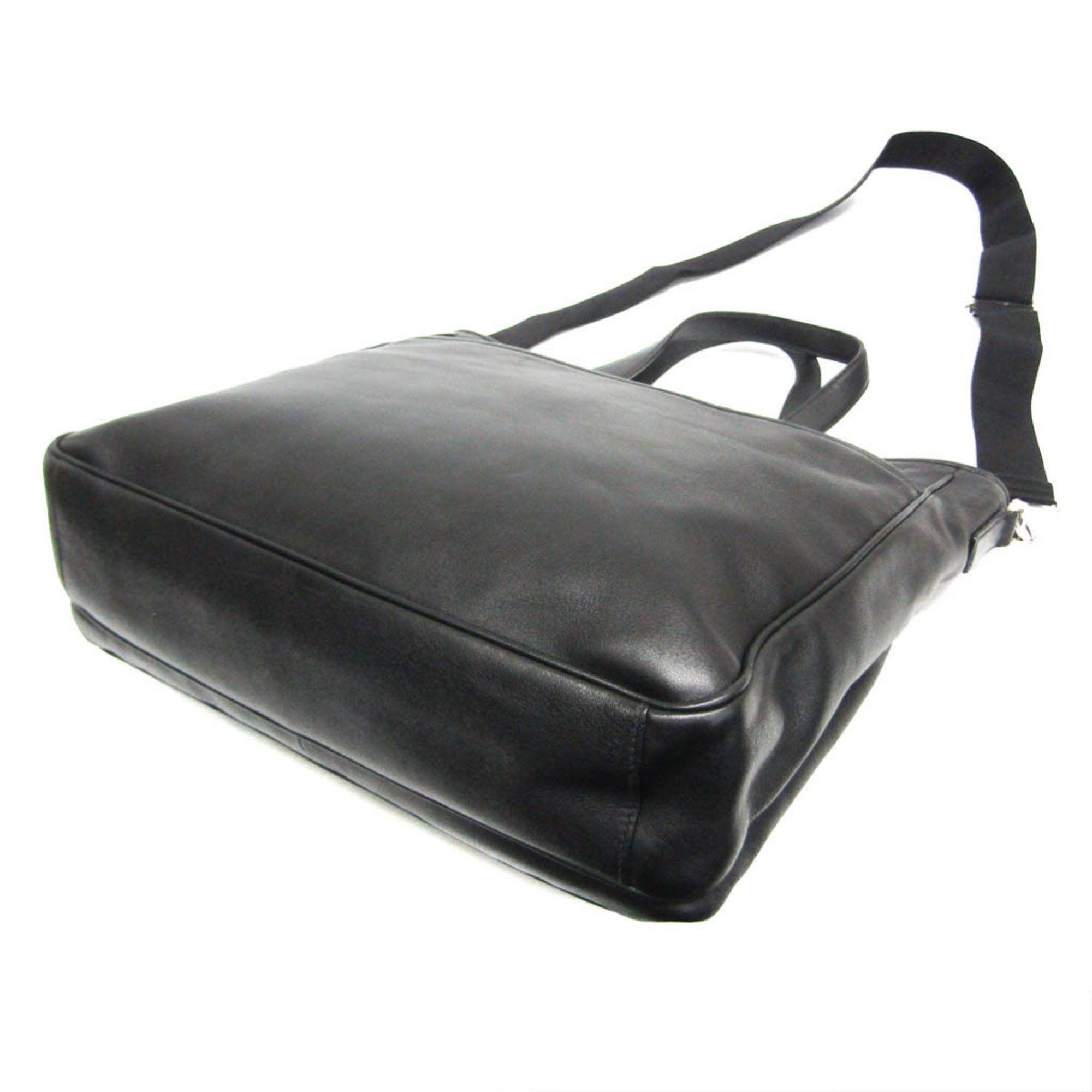 Prada Prada Men's Leather Handbag,Shoulder Bag Black Size ONE SIZE - 3 Thumbnail