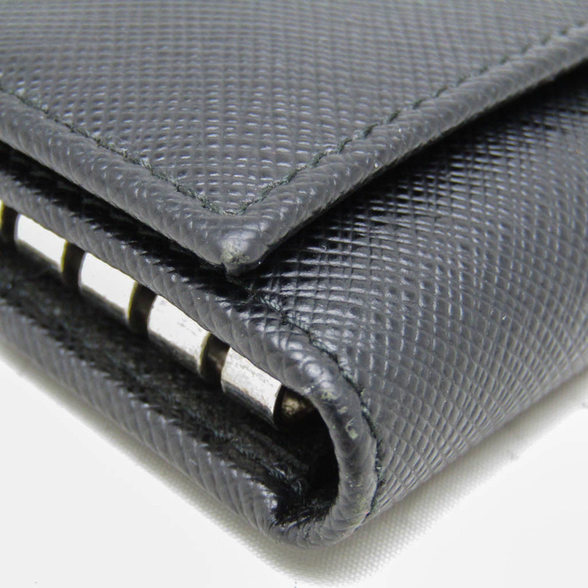 Prada Prada Saffiano 2PG222 Men's Leather Key Case Black Size ONE SIZE - 5 Thumbnail