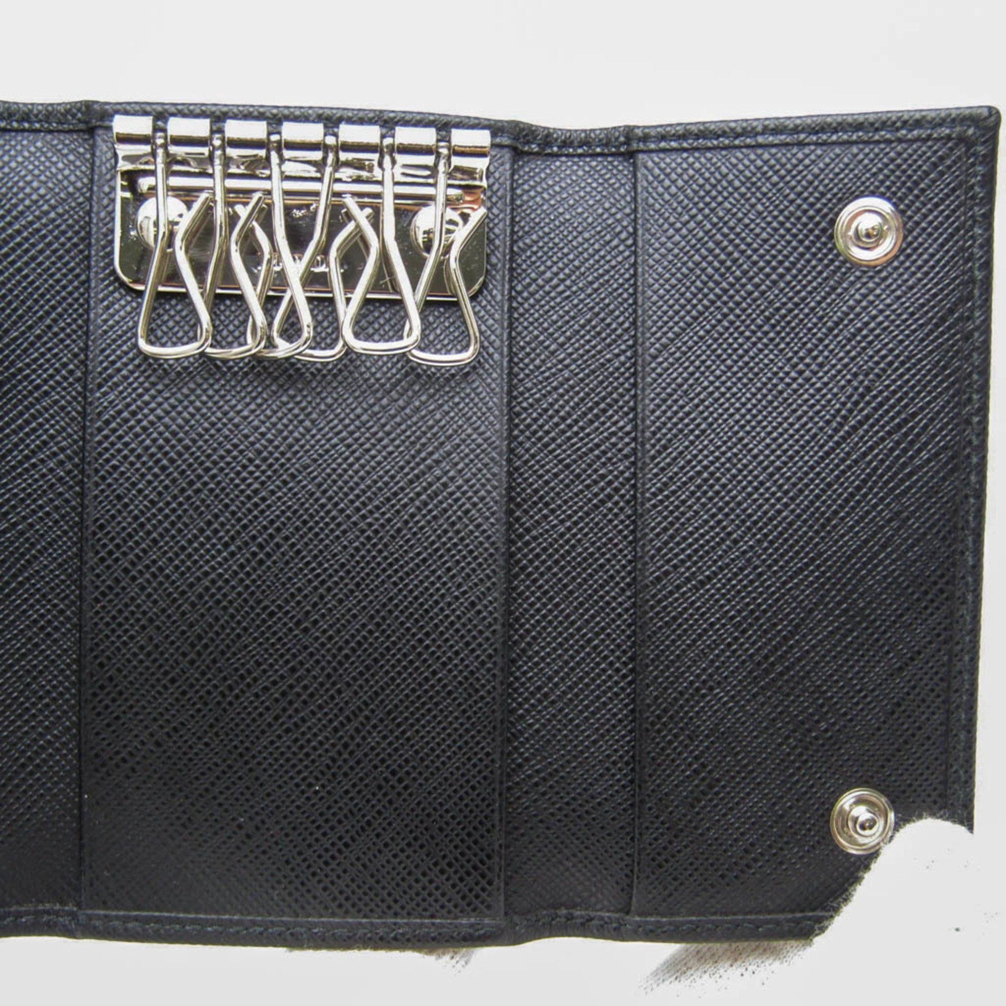 Prada Prada Saffiano 2PG222 Men's Leather Key Case Black Size ONE SIZE - 10 Thumbnail