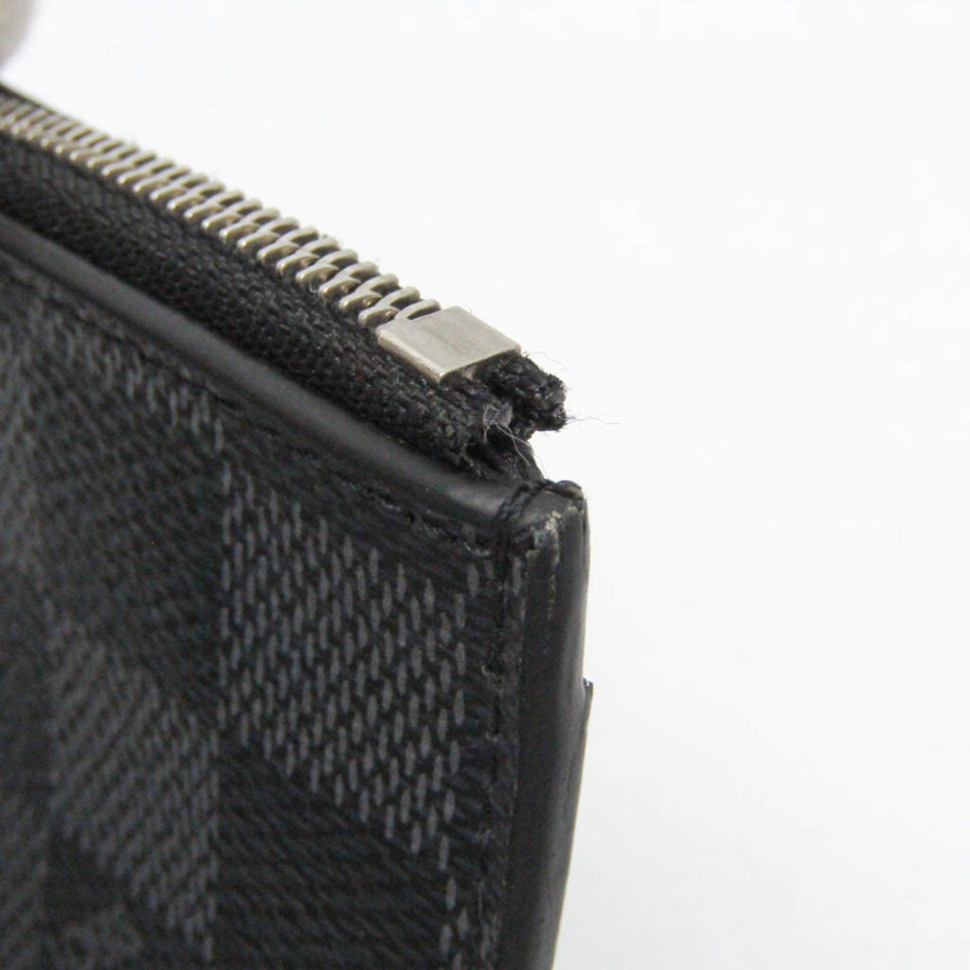 Louis Vuitton Louis Vuitton Damier Graphite COIN CARD HOLDER N64038 Men's Damier Graphite Coin Purse/coin Case Damier Graphite Size ONE SIZE - 6 Thumbnail