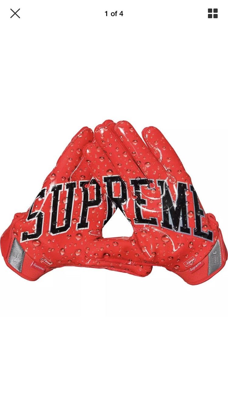 Nike Supreme Football Gloves Medium Grailed