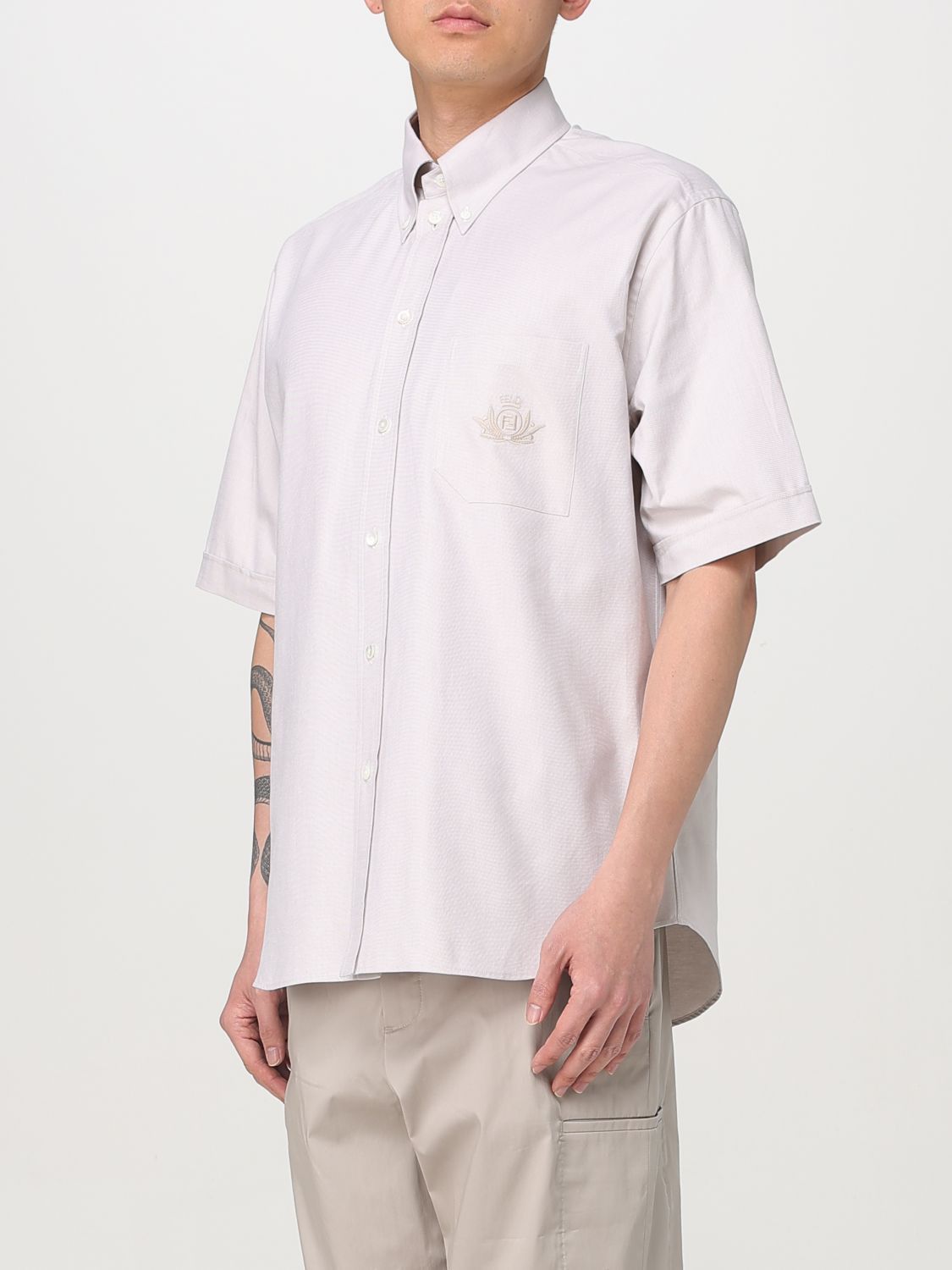 Fendi Fendi Shirt Men Natural Size US S / EU 44-46 / 1 - 4 Thumbnail