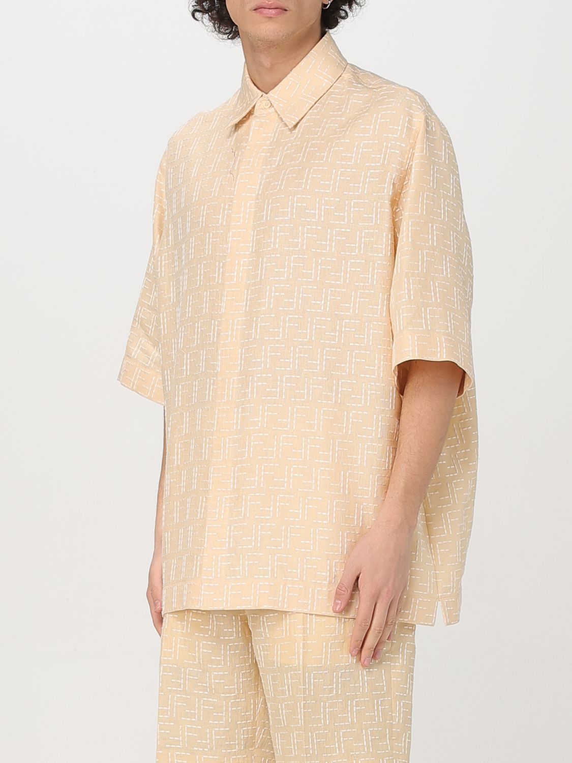 Fendi Fendi Shirt Men Butter Size US L / EU 52-54 / 3 - 4 Thumbnail