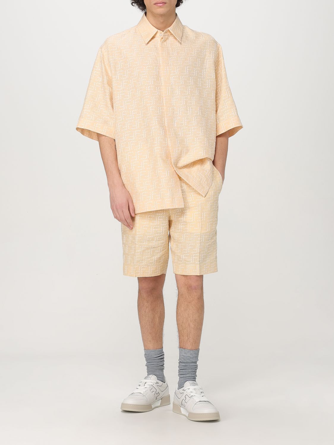 Fendi Fendi Shirt Men Butter Size US M / EU 48-50 / 2 - 2 Thumbnail