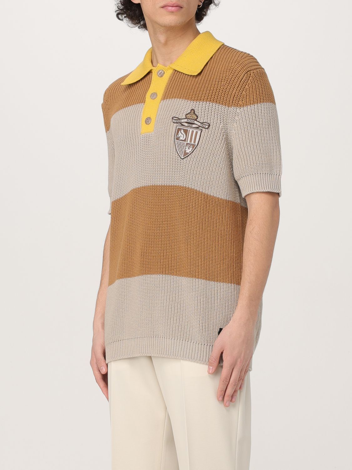 Fendi Fendi Polo Shirt Men Grey Size US S / EU 44-46 / 1 - 4 Thumbnail