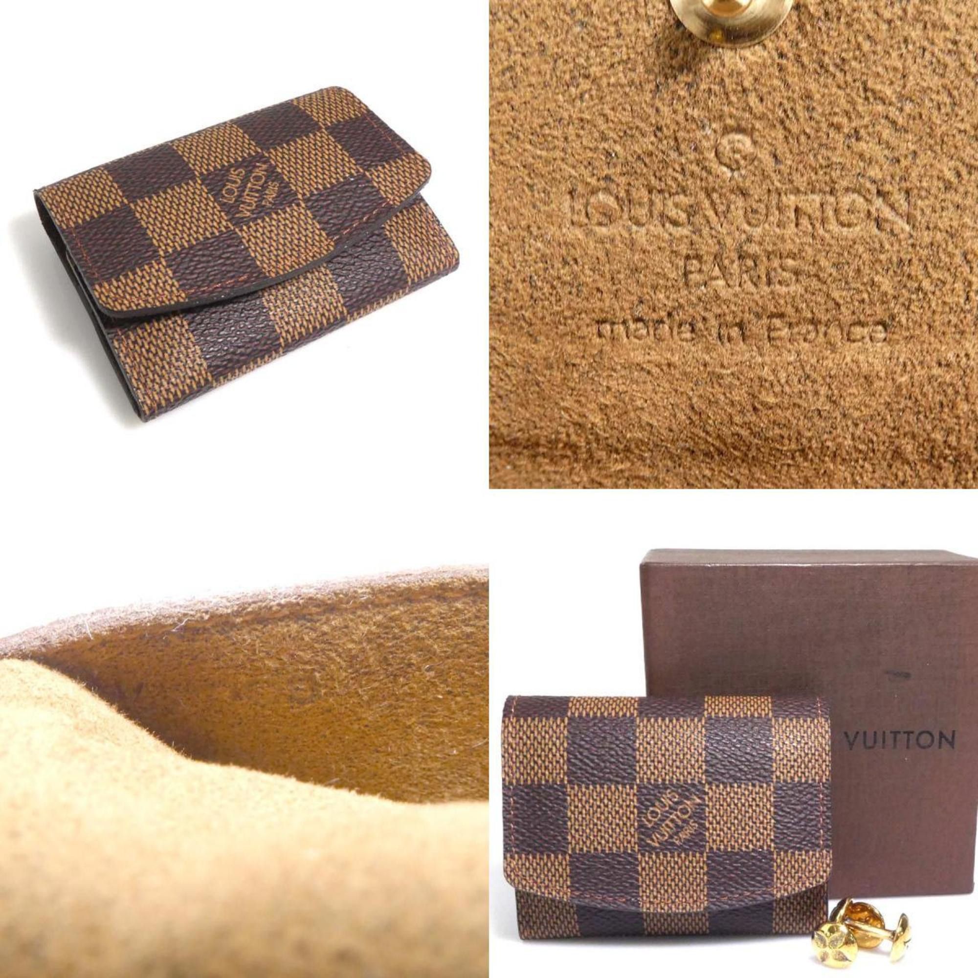 Louis Vuitton Louis Vuitton Cufflinks Damier Button de Manchette Metal Gold Men's M30974 55937g Size ONE SIZE - 5 Thumbnail