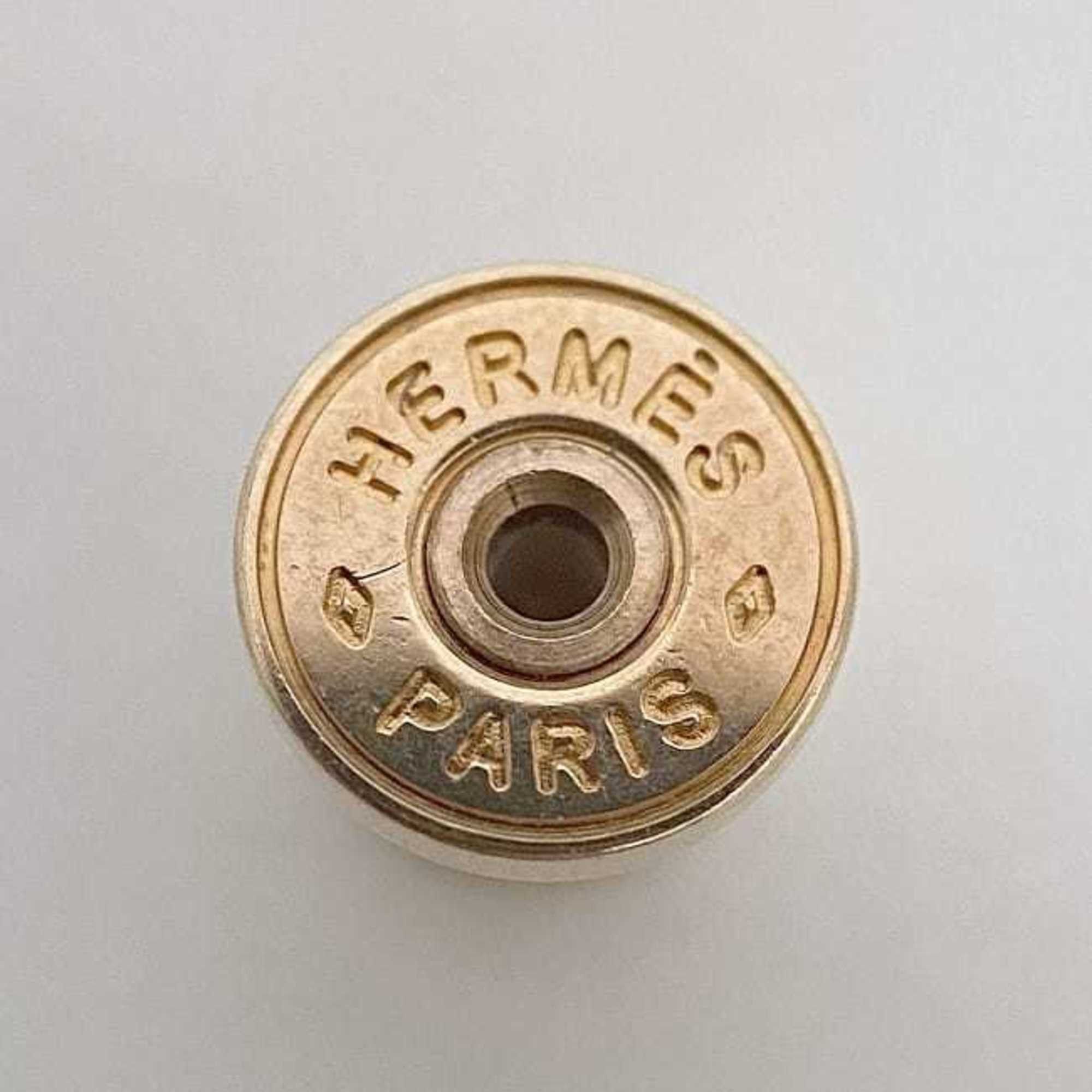 Hermes Hermes earrings As Doucour f-22435 Pink gold Light blue Ace of Hearts Heart GP Leather Swift leather U stamp HERMES Gold Swing Genuine Size ONE SIZE - 10 Thumbnail