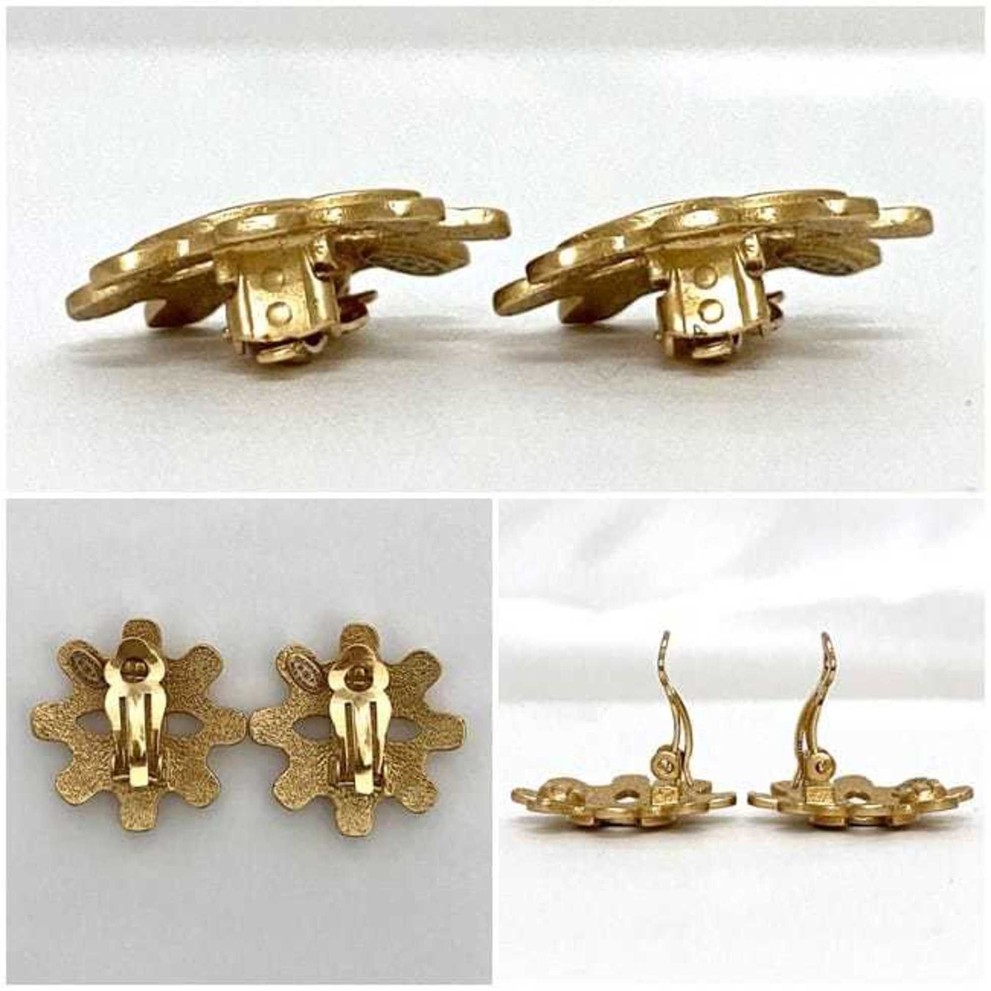 Chanel Chanel Earrings f-22316 Gold Coco Mark GP 95 P CHANEL Women's Men's Ear Point Engraved Clip Size ONE SIZE - 3 Thumbnail