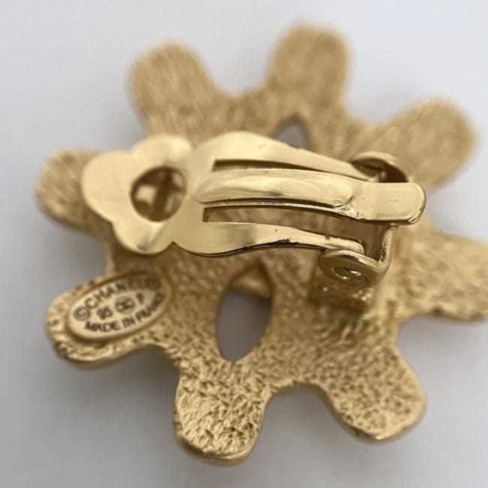 Chanel Chanel Earrings f-22316 Gold Coco Mark GP 95 P CHANEL Women's Men's Ear Point Engraved Clip Size ONE SIZE - 9 Thumbnail