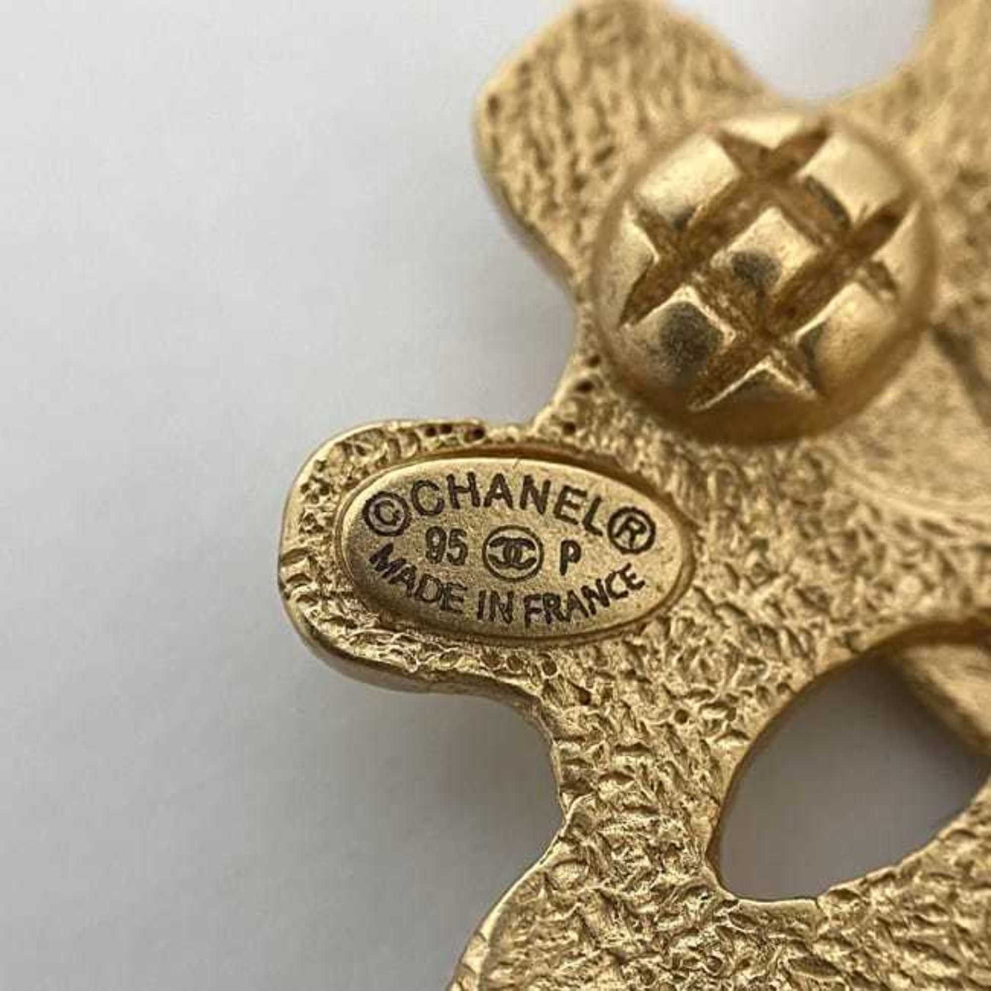 Chanel Chanel Earrings f-22316 Gold Coco Mark GP 95 P CHANEL Women's Men's Ear Point Engraved Clip Size ONE SIZE - 7 Thumbnail