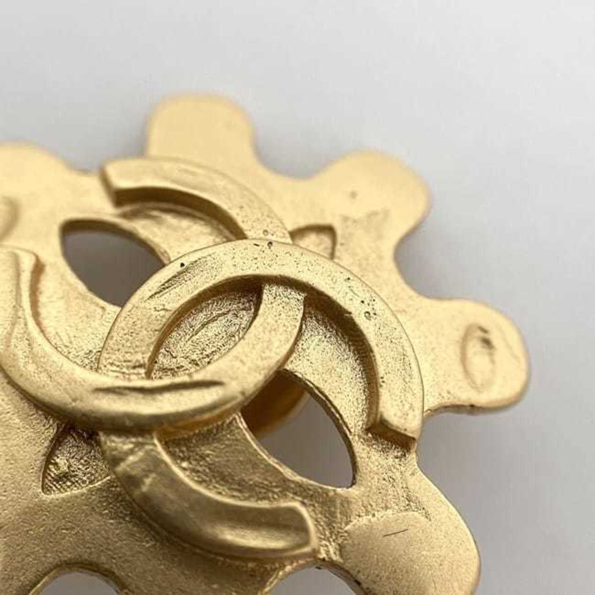 Chanel Chanel Earrings f-22316 Gold Coco Mark GP 95 P CHANEL Women's Men's Ear Point Engraved Clip Size ONE SIZE - 10 Thumbnail