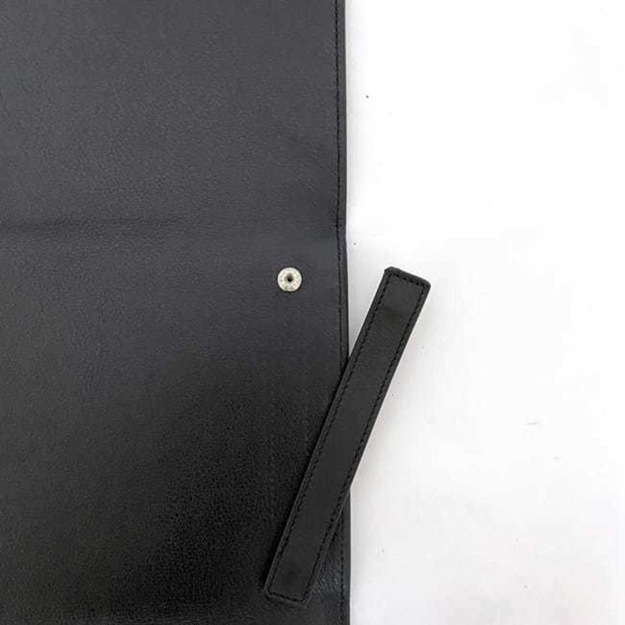 Christian Dior Monsieur Dior Homme Necktie Case ec-22386 Black Leather Portable Holder Accessories Men's Size ONE SIZE - 11 Thumbnail