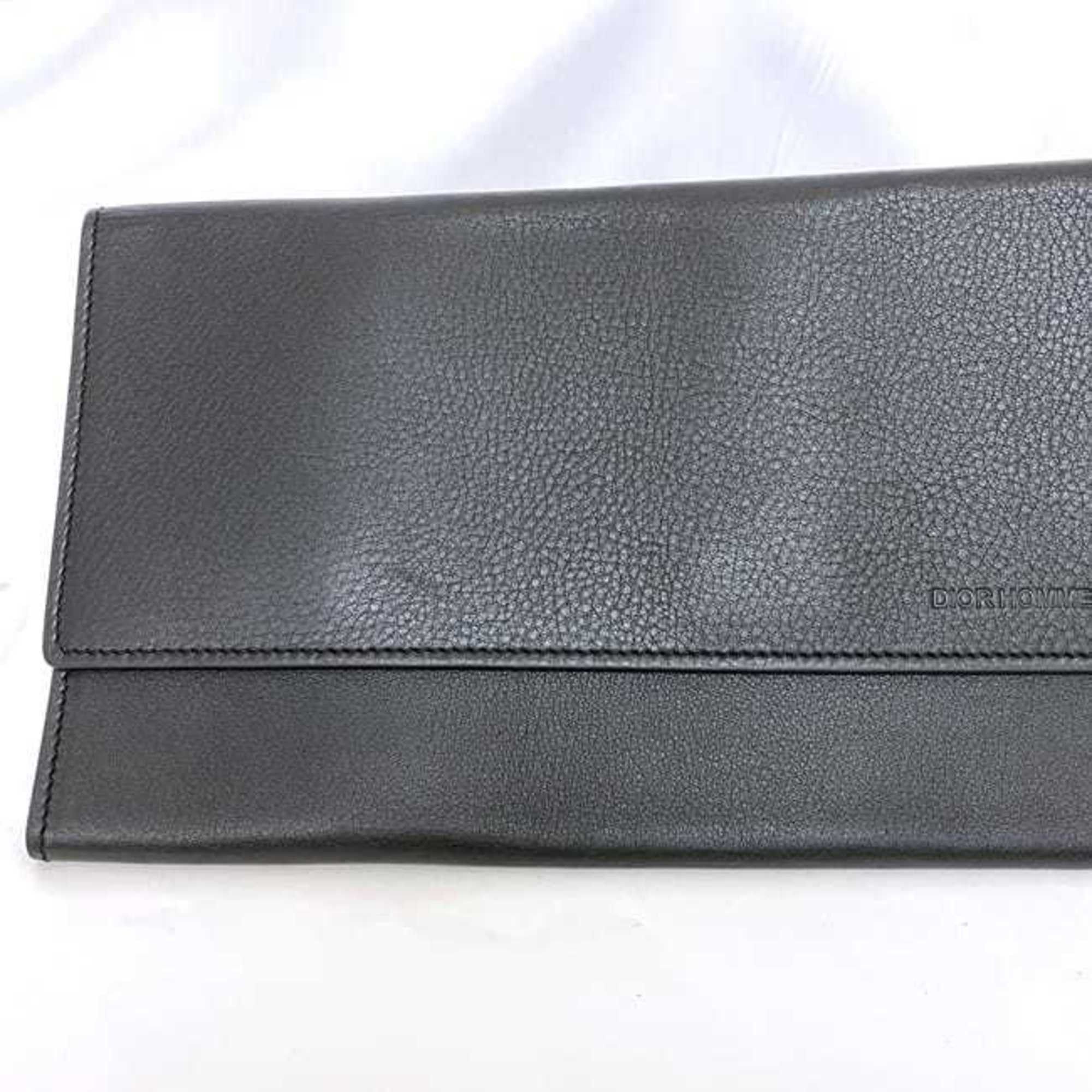 Christian Dior Monsieur Dior Homme Necktie Case ec-22386 Black Leather Portable Holder Accessories Men's Size ONE SIZE - 6 Thumbnail