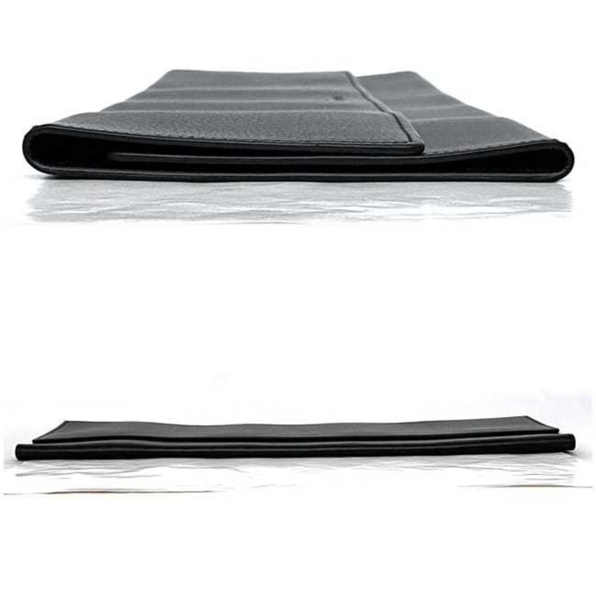 Christian Dior Monsieur Dior Homme Necktie Case ec-22386 Black Leather Portable Holder Accessories Men's Size ONE SIZE - 4 Thumbnail