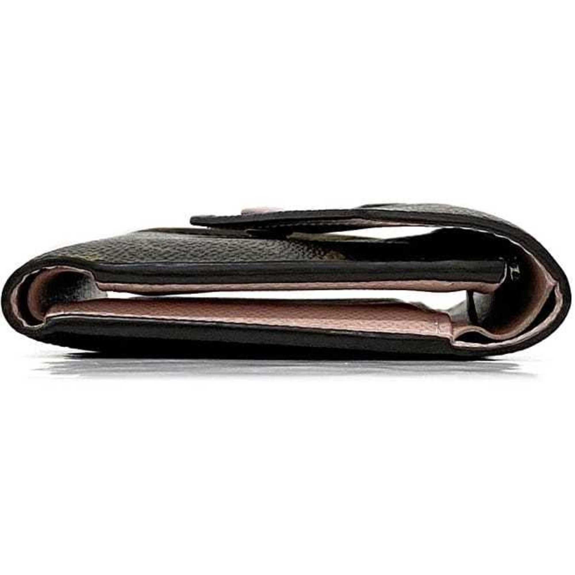 Louis Vuitton Louis Vuitton Tri-fold Wallet Portefeuille Victorine f-22367 Brown Pink Rose Ballerine Monogram M62360 Canvas FH4280 LOUIS VUITTON Compact Mini Folding Size ONE SIZE - 4 Thumbnail