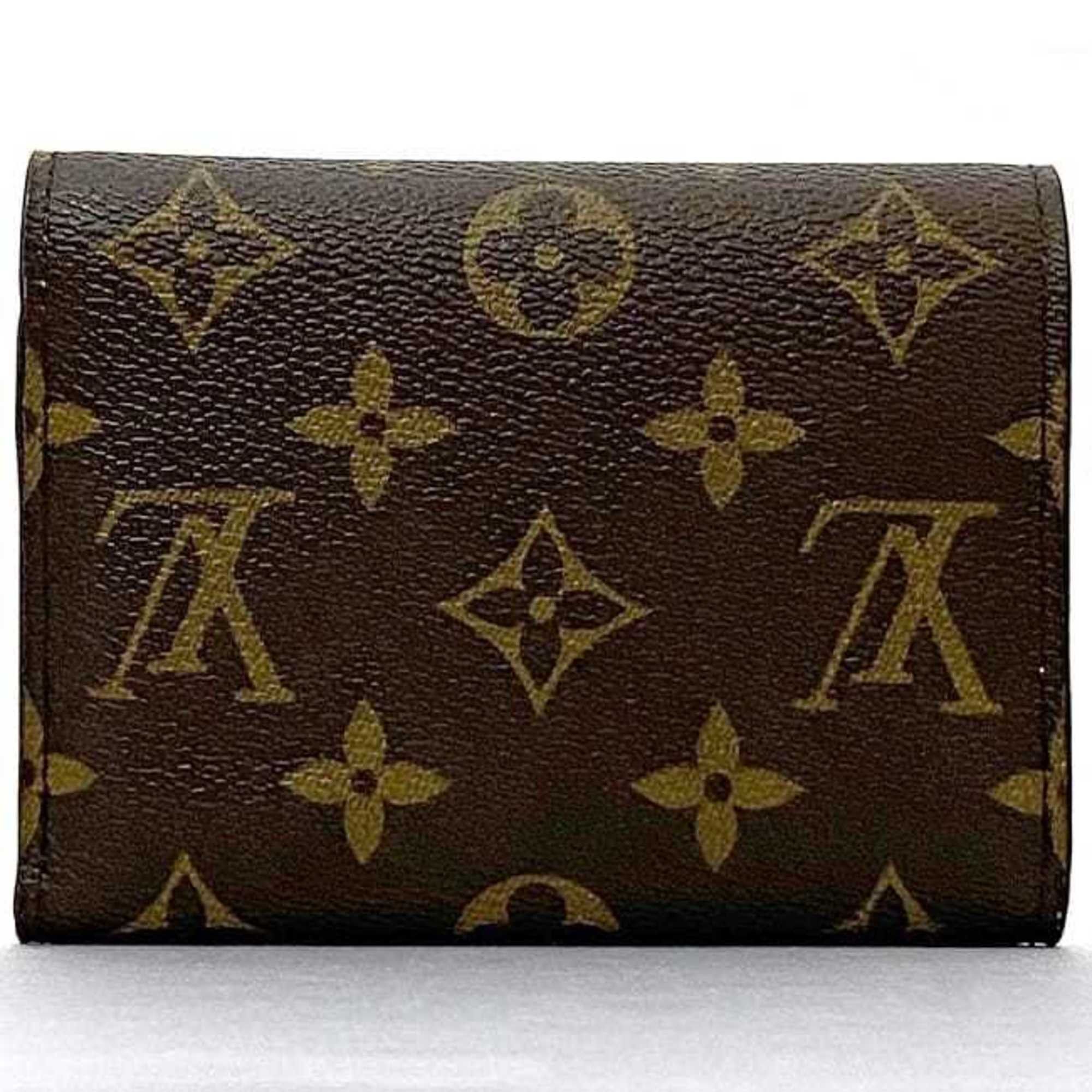 Louis Vuitton Louis Vuitton Tri-fold Wallet Portefeuille Victorine f-22367 Brown Pink Rose Ballerine Monogram M62360 Canvas FH4280 LOUIS VUITTON Compact Mini Folding Size ONE SIZE - 3 Thumbnail