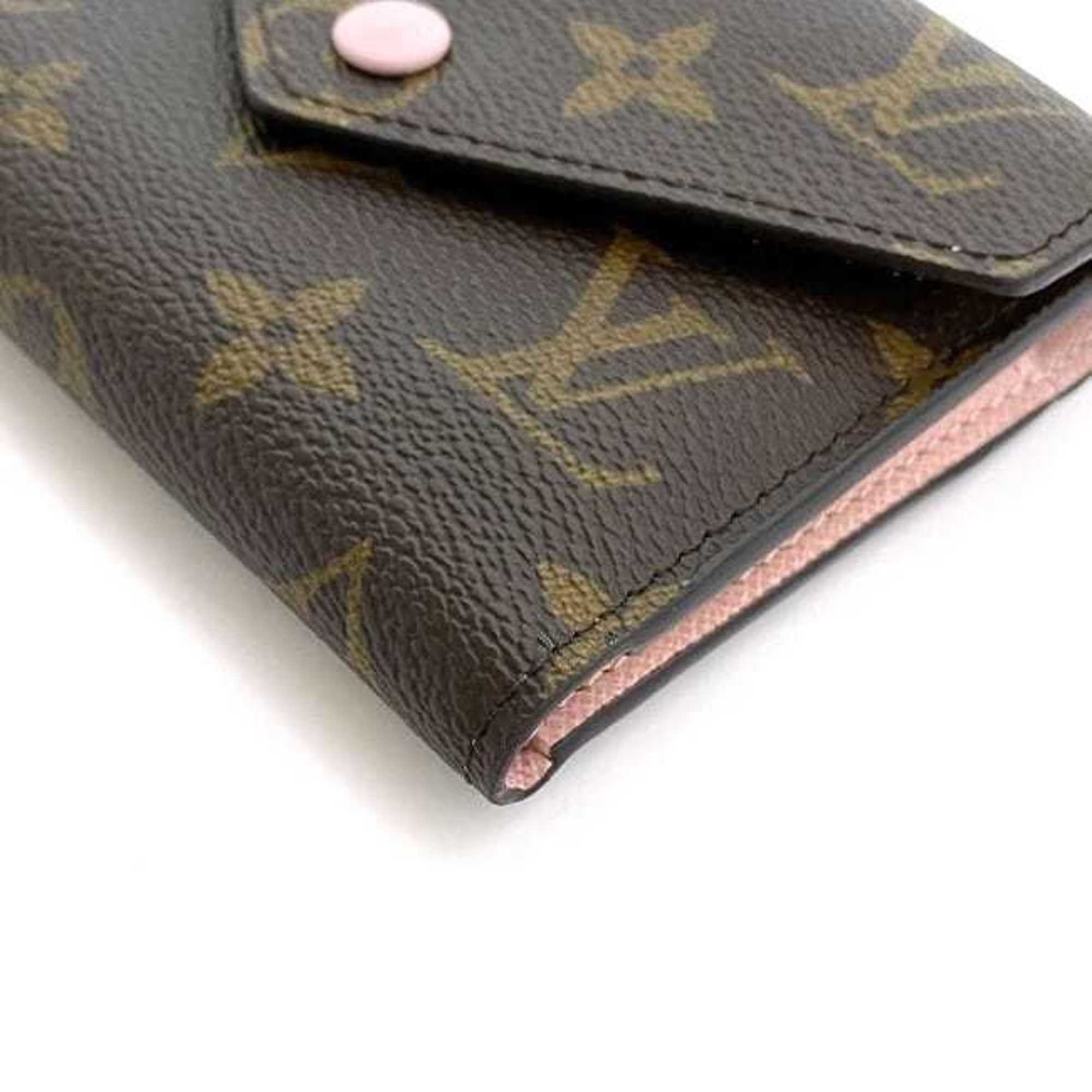 Louis Vuitton Louis Vuitton Tri-fold Wallet Portefeuille Victorine f-22367 Brown Pink Rose Ballerine Monogram M62360 Canvas FH4280 LOUIS VUITTON Compact Mini Folding Size ONE SIZE - 5 Thumbnail