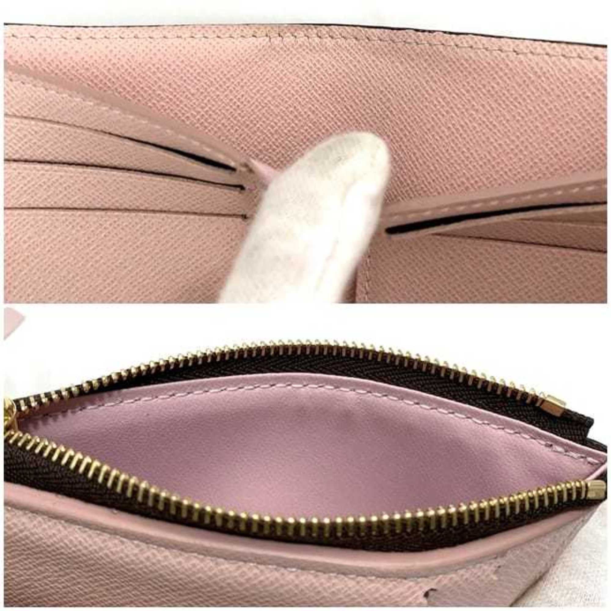 Louis Vuitton Louis Vuitton Tri-fold Wallet Portefeuille Victorine f-22367 Brown Pink Rose Ballerine Monogram M62360 Canvas FH4280 LOUIS VUITTON Compact Mini Folding Size ONE SIZE - 9 Thumbnail
