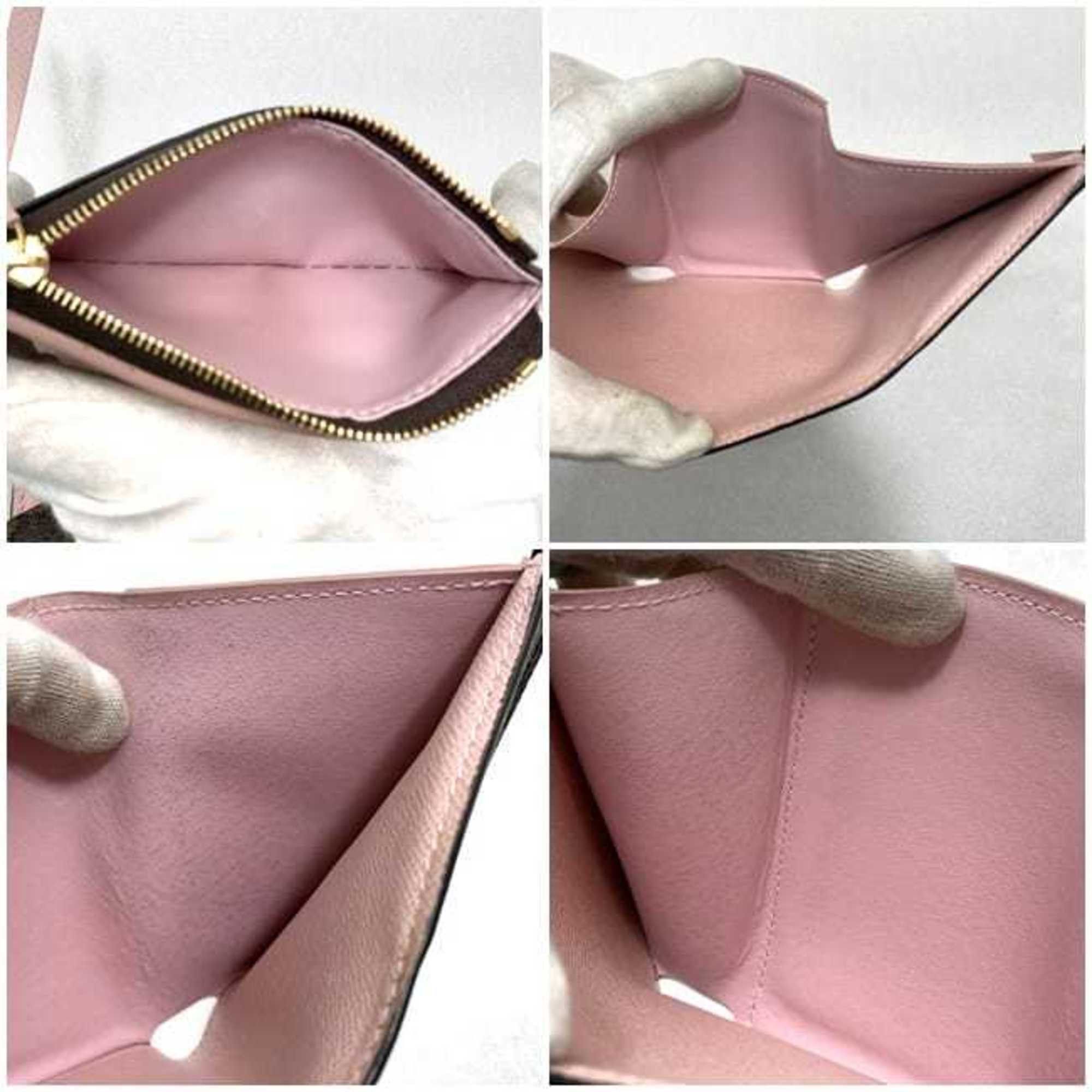 Louis Vuitton Louis Vuitton Tri-fold Wallet Portefeuille Victorine f-22367 Brown Pink Rose Ballerine Monogram M62360 Canvas FH4280 LOUIS VUITTON Compact Mini Folding Size ONE SIZE - 11 Thumbnail