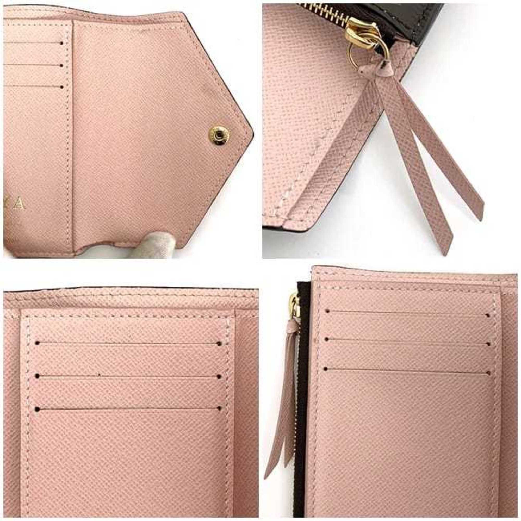 Louis Vuitton Louis Vuitton Tri-fold Wallet Portefeuille Victorine f-22367 Brown Pink Rose Ballerine Monogram M62360 Canvas FH4280 LOUIS VUITTON Compact Mini Folding Size ONE SIZE - 8 Thumbnail