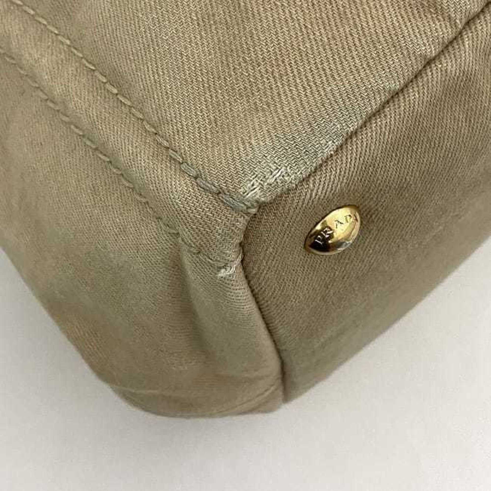 Prada Prada Tote Bag Canapa f-22452 Beige B1872B Canvas 197 PRADA Stitch Women's Men's A4 Handbag Size ONE SIZE - 6 Thumbnail