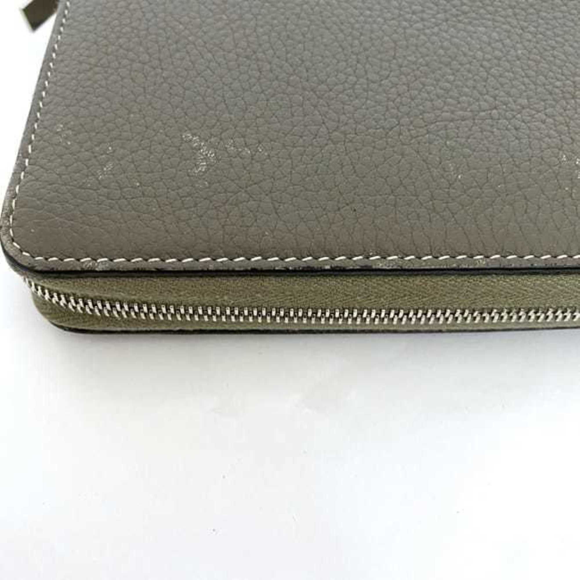 Celine Celine Round Long Wallet Large Zipped ec-22339 Greige 105003AFE.09SO Leather W-LM-3158 CELINE Women's Accessories Size ONE SIZE - 6 Thumbnail