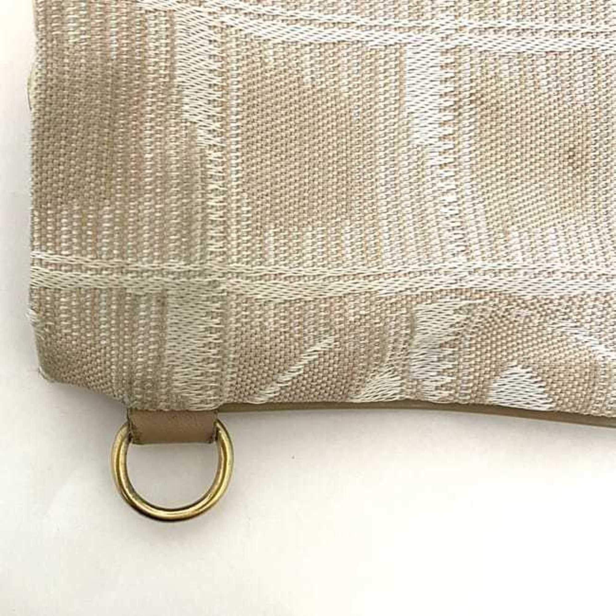 Chanel Chanel Pouch ec-22567 Beige New Travel Line Nylon Leather 9068273 CHANEL Coco Mark Women's Case Mini Size ONE SIZE - 8 Thumbnail