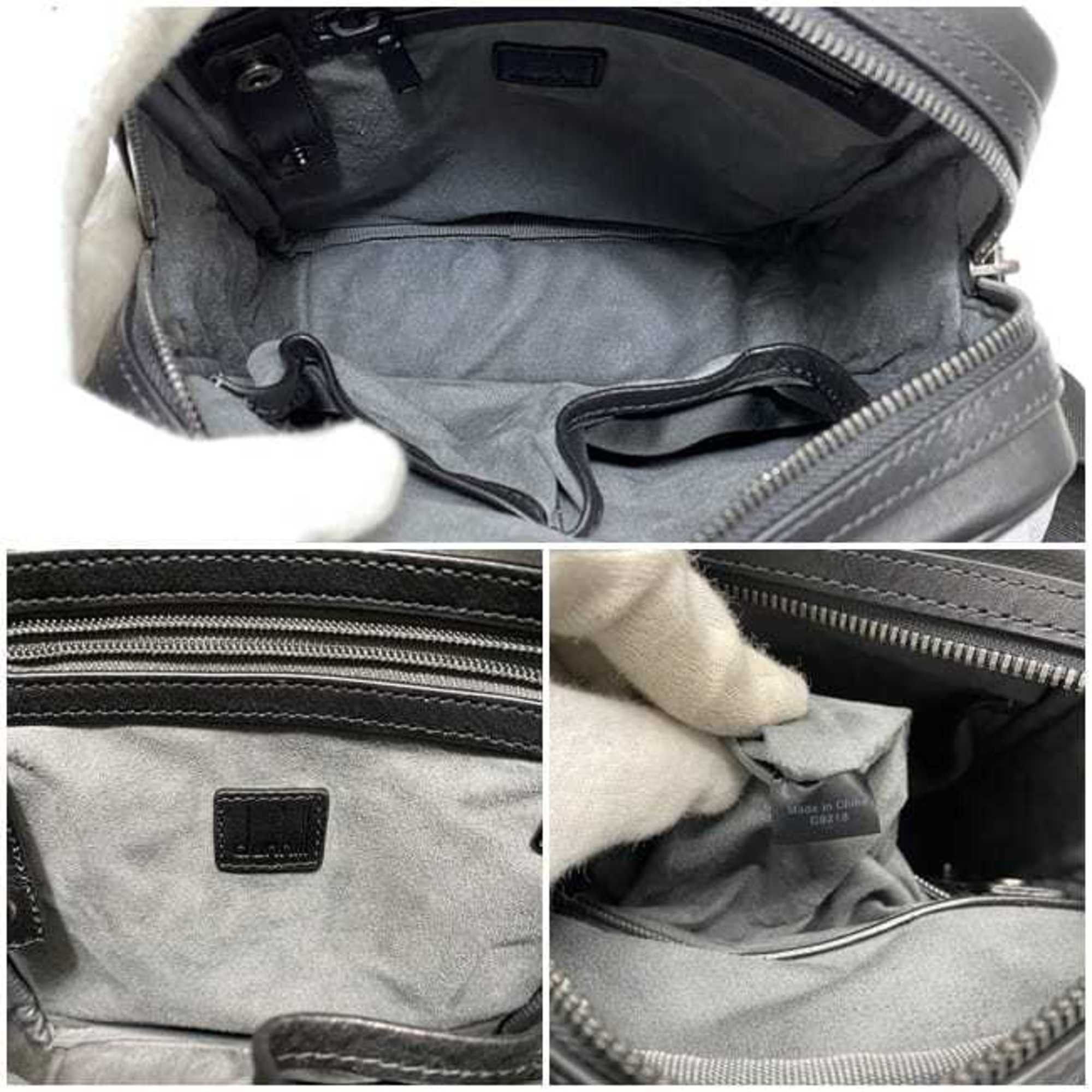 Alfred Dunhill Dunhill Shoulder Bag ec-22394 Black Windsor Brown Leather dunhill Men's Crossbody Compact Size ONE SIZE - 10 Thumbnail