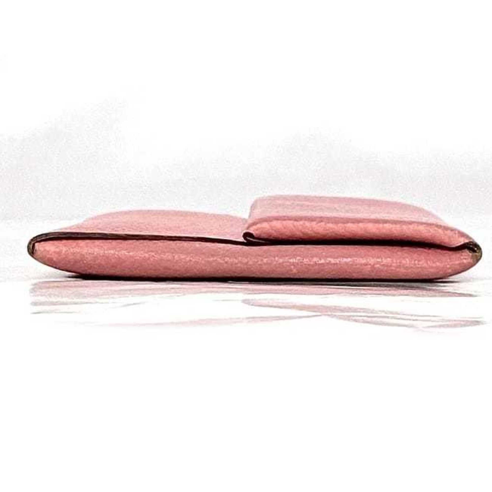 Hermes Hermes Coin Case Bastia ec-22561 Pink Purse Leather Togo T Stamp HERMES Wallet Flap Mini Compact Women's Men's Size ONE SIZE - 3 Thumbnail