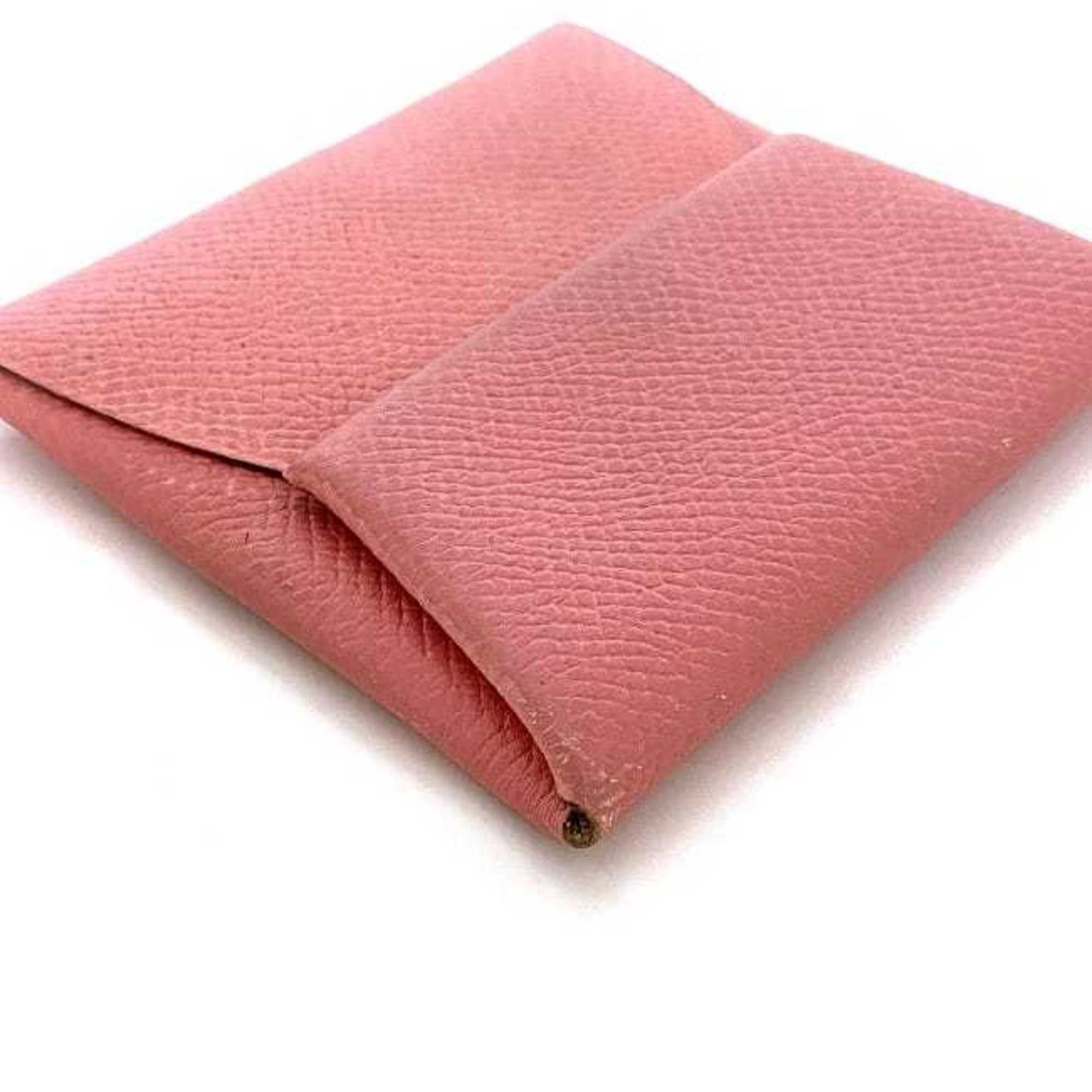 Hermes Hermes Coin Case Bastia ec-22561 Pink Purse Leather Togo T Stamp HERMES Wallet Flap Mini Compact Women's Men's Size ONE SIZE - 5 Thumbnail