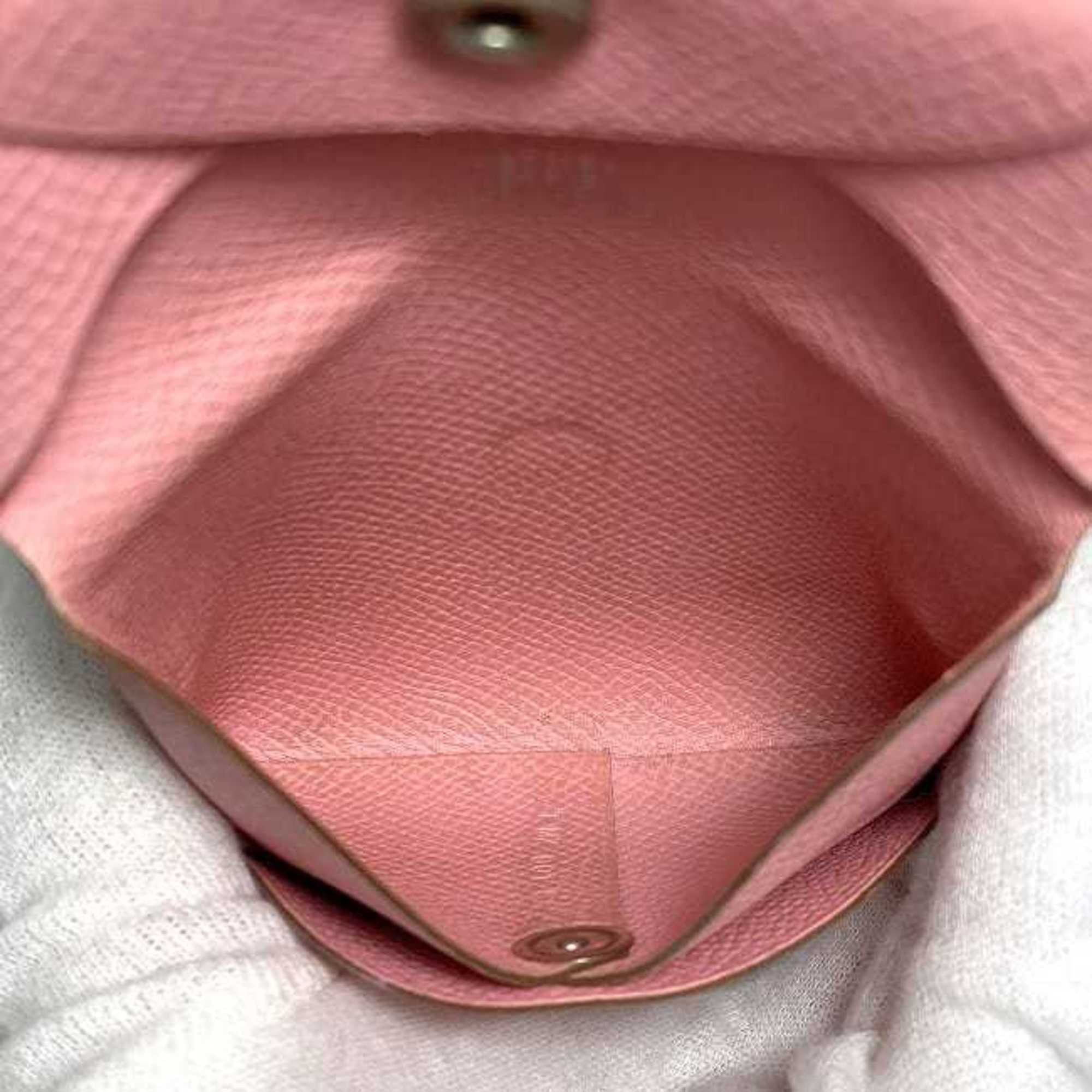 Hermes Hermes Coin Case Bastia ec-22561 Pink Purse Leather Togo T Stamp HERMES Wallet Flap Mini Compact Women's Men's Size ONE SIZE - 8 Thumbnail