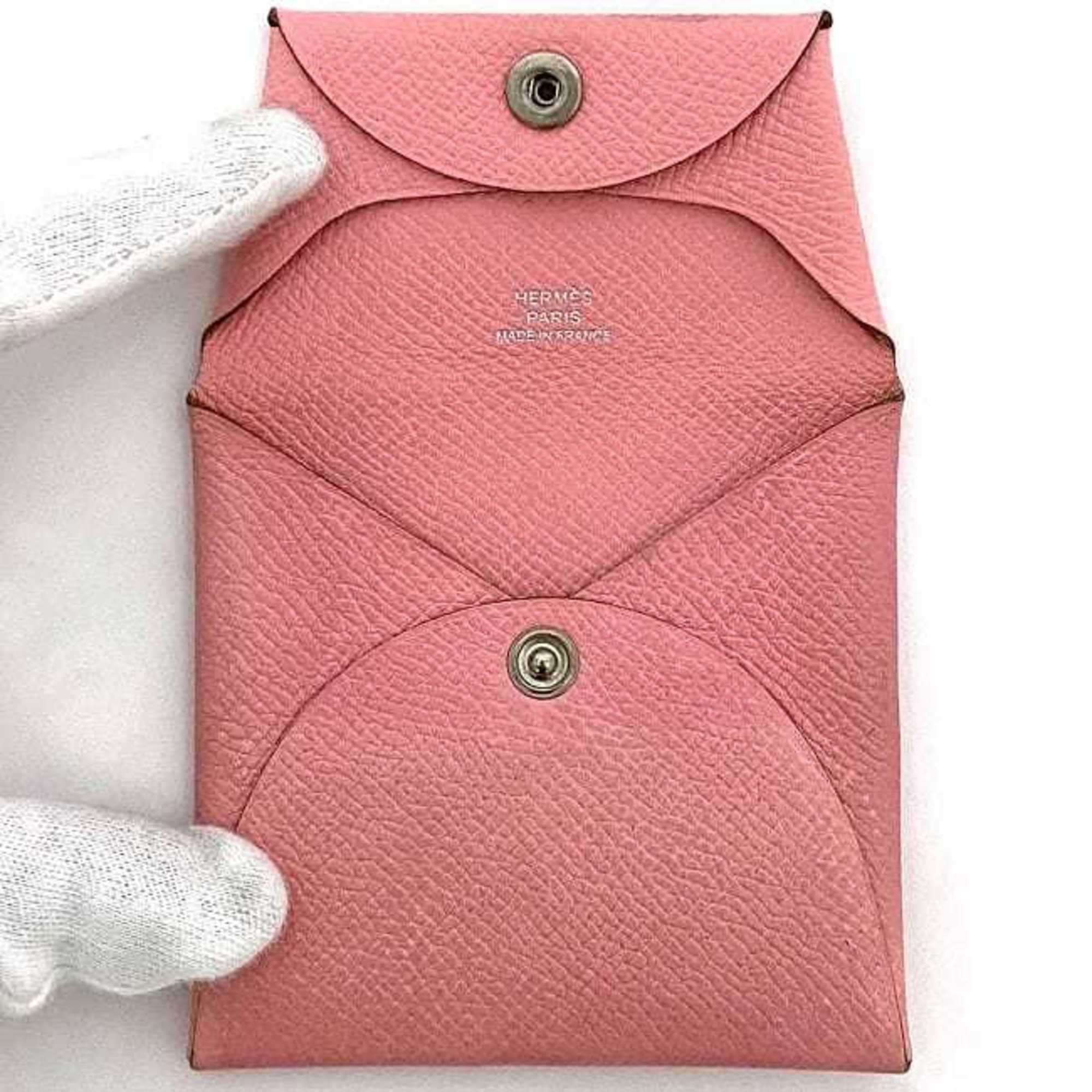 Hermes Hermes Coin Case Bastia ec-22561 Pink Purse Leather Togo T Stamp HERMES Wallet Flap Mini Compact Women's Men's Size ONE SIZE - 7 Thumbnail