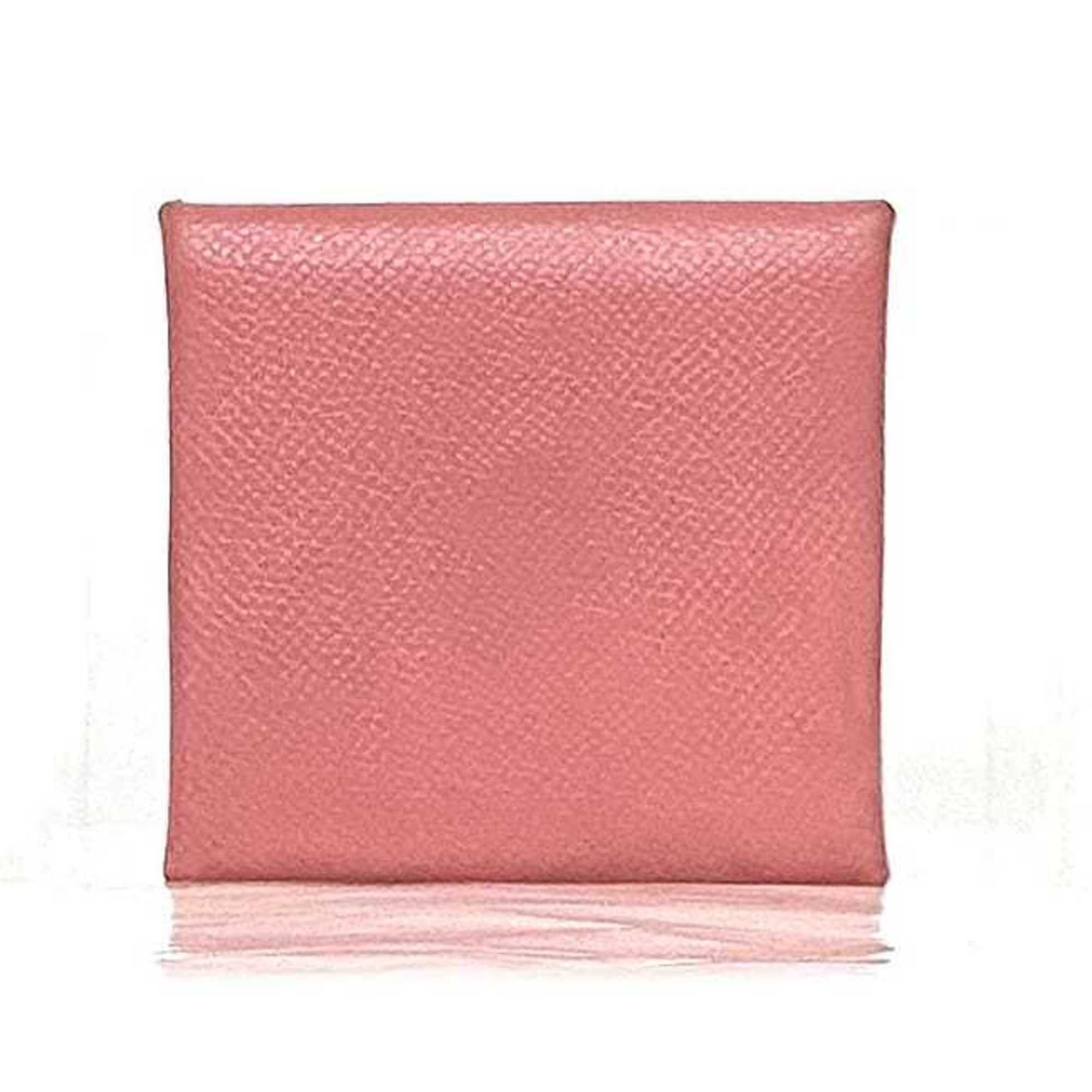 Hermes Hermes Coin Case Bastia ec-22561 Pink Purse Leather Togo T Stamp HERMES Wallet Flap Mini Compact Women's Men's Size ONE SIZE - 4 Thumbnail