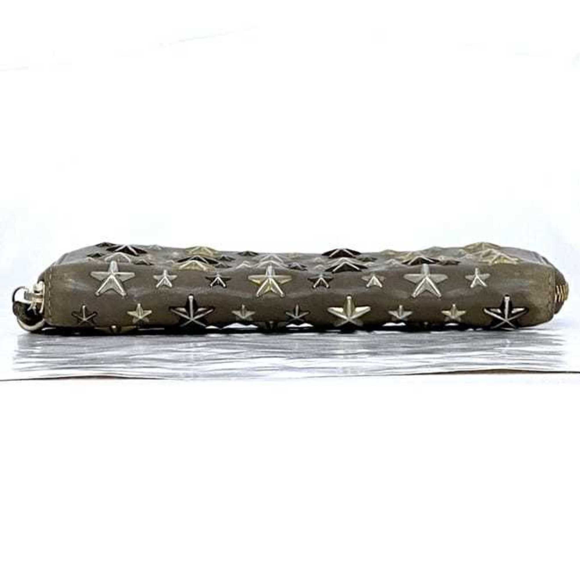 Jimmy Choo Jimmy Choo Round Long Wallet ec-22525 Beige Filipa Leather 2JK4FZ JIMMY CHOO Star Studs Women's Size ONE SIZE - 4 Thumbnail