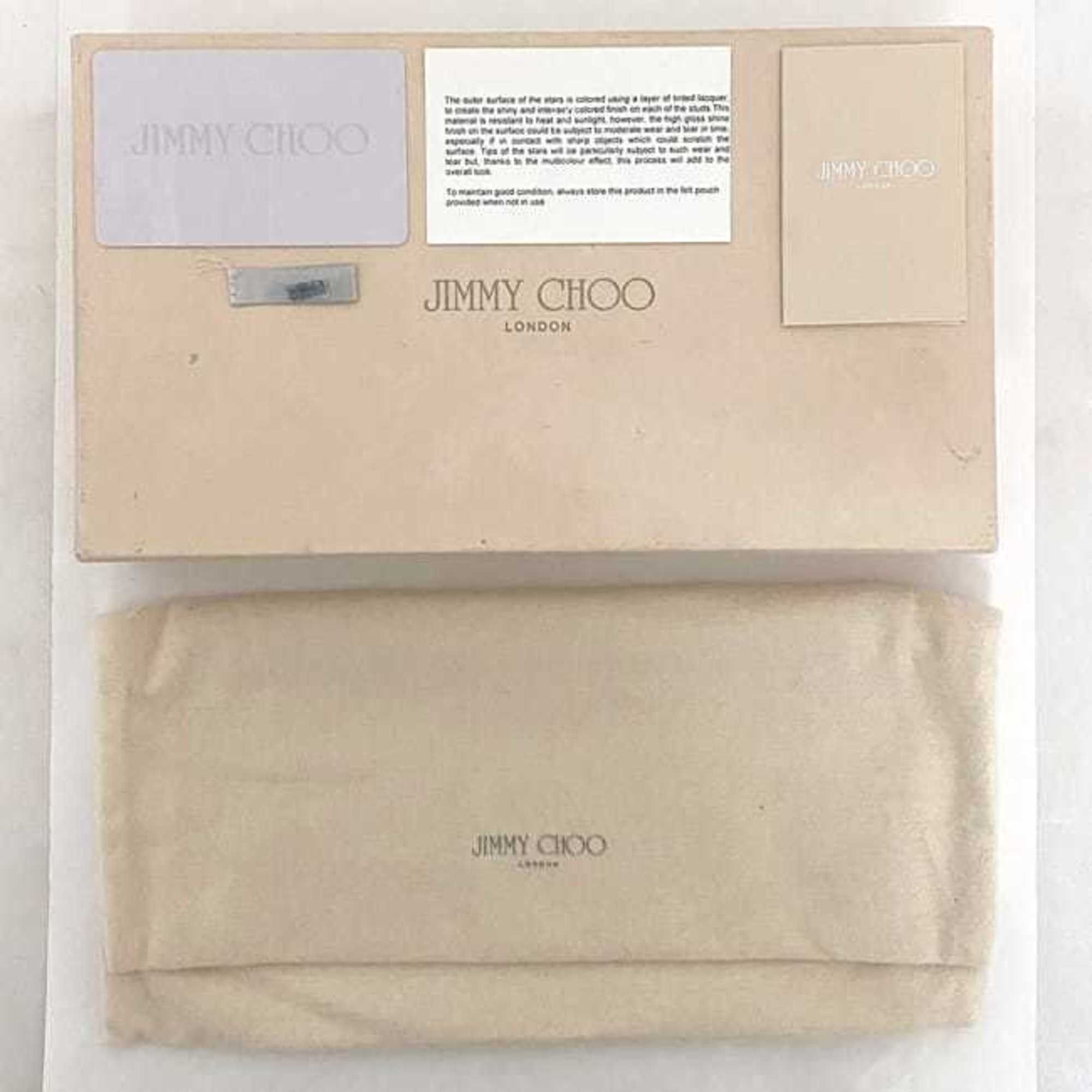 Jimmy Choo Jimmy Choo Round Long Wallet ec-22368 Cream Yellow Black Silver Leather Studs Stone JIMMY CHOO Star Size ONE SIZE - 11 Thumbnail