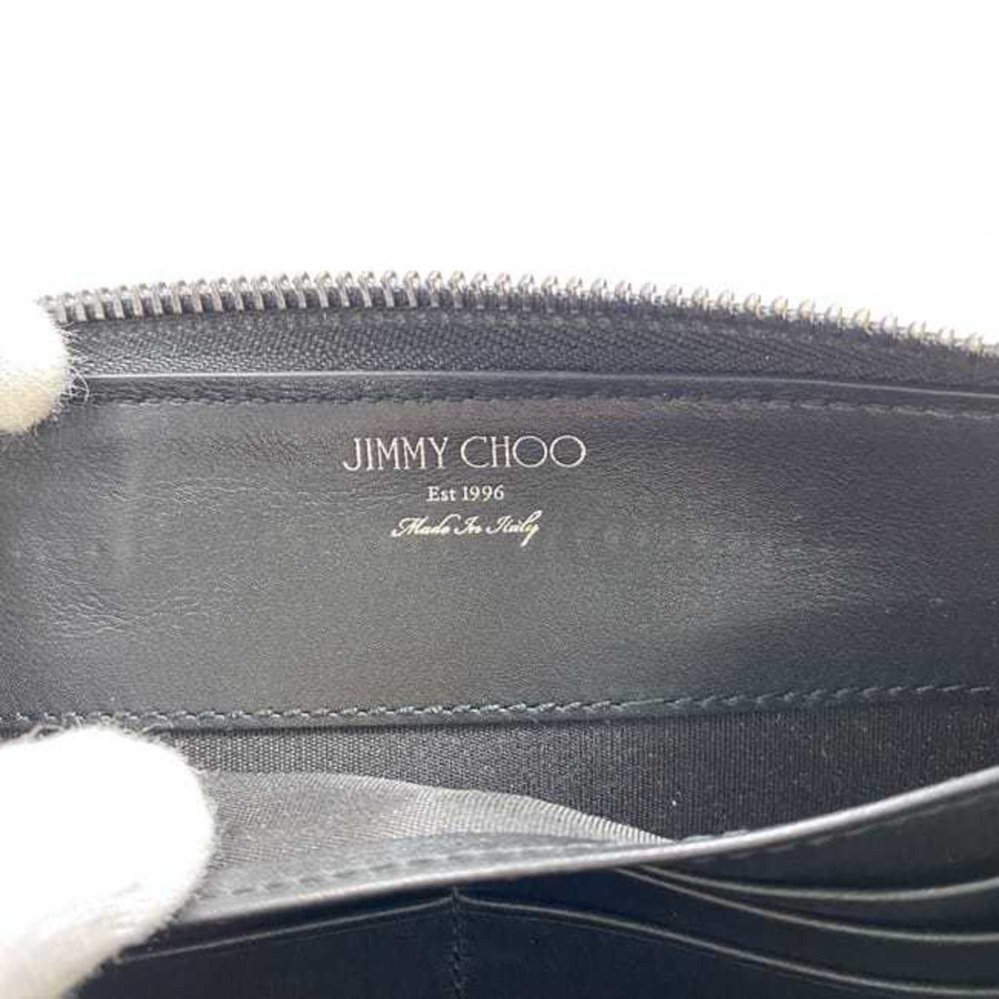 Jimmy Choo Jimmy Choo Round Long Wallet ec-22368 Cream Yellow Black Silver Leather Studs Stone JIMMY CHOO Star Size ONE SIZE - 9 Thumbnail