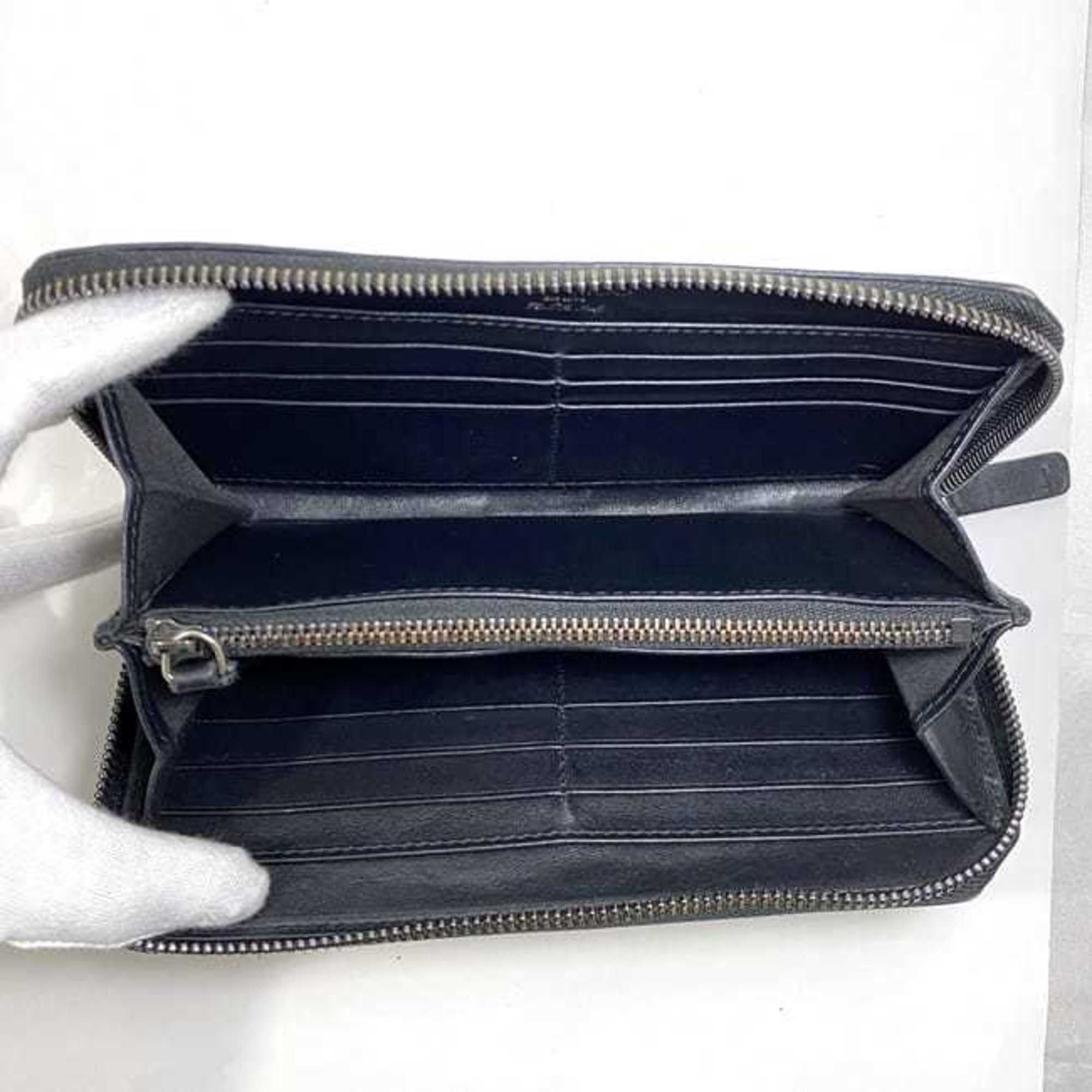 Jimmy Choo Jimmy Choo Round Long Wallet ec-22368 Cream Yellow Black Silver Leather Studs Stone JIMMY CHOO Star Size ONE SIZE - 8 Thumbnail