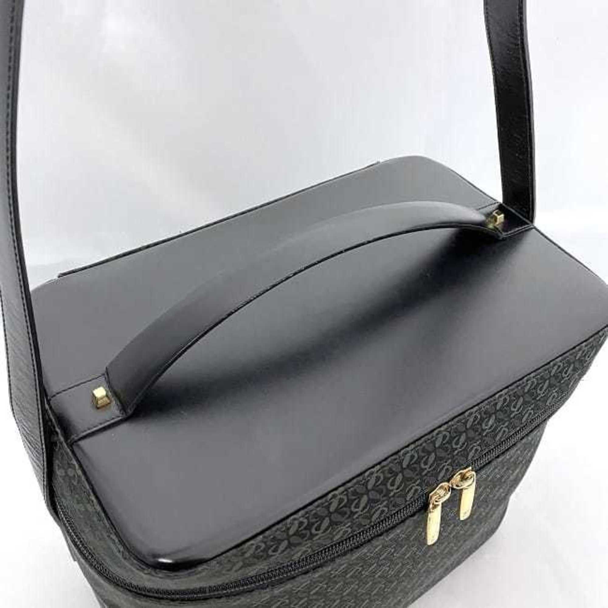 Loewe LOEWE 2way Shoulder Bag f-22506 Black Green 333.79.026 Vanity Canvas Leather Dark Makeup Boston Women's Men's Size ONE SIZE - 7 Thumbnail