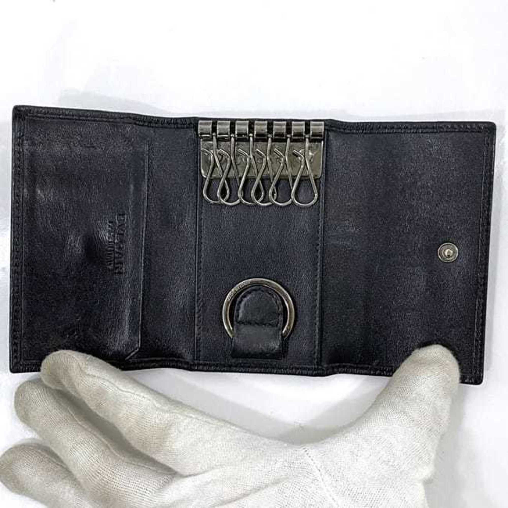 Bvlgari BVLGARI 6-ring key case ec-22463 Black 280887 Leather EL C18 286298 Key holder color Men's Size ONE SIZE - 7 Thumbnail