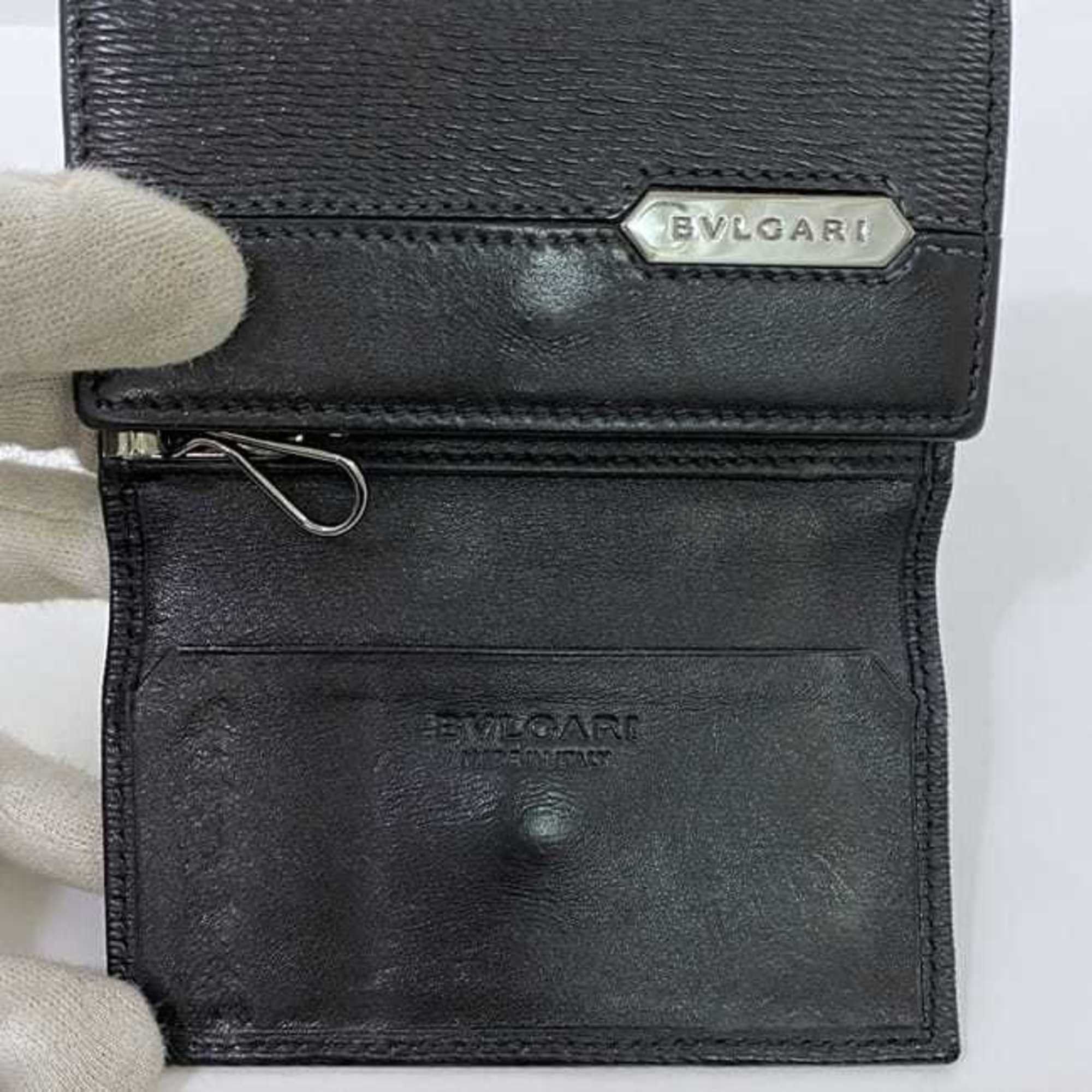 Bvlgari BVLGARI 6-ring key case ec-22463 Black 280887 Leather EL C18 286298 Key holder color Men's Size ONE SIZE - 9 Thumbnail