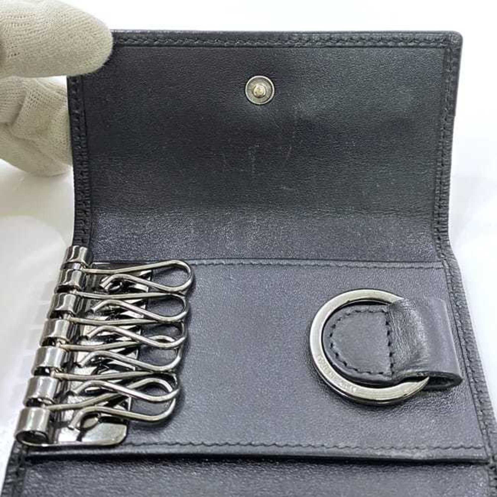 Bvlgari BVLGARI 6-ring key case ec-22463 Black 280887 Leather EL C18 286298 Key holder color Men's Size ONE SIZE - 8 Thumbnail
