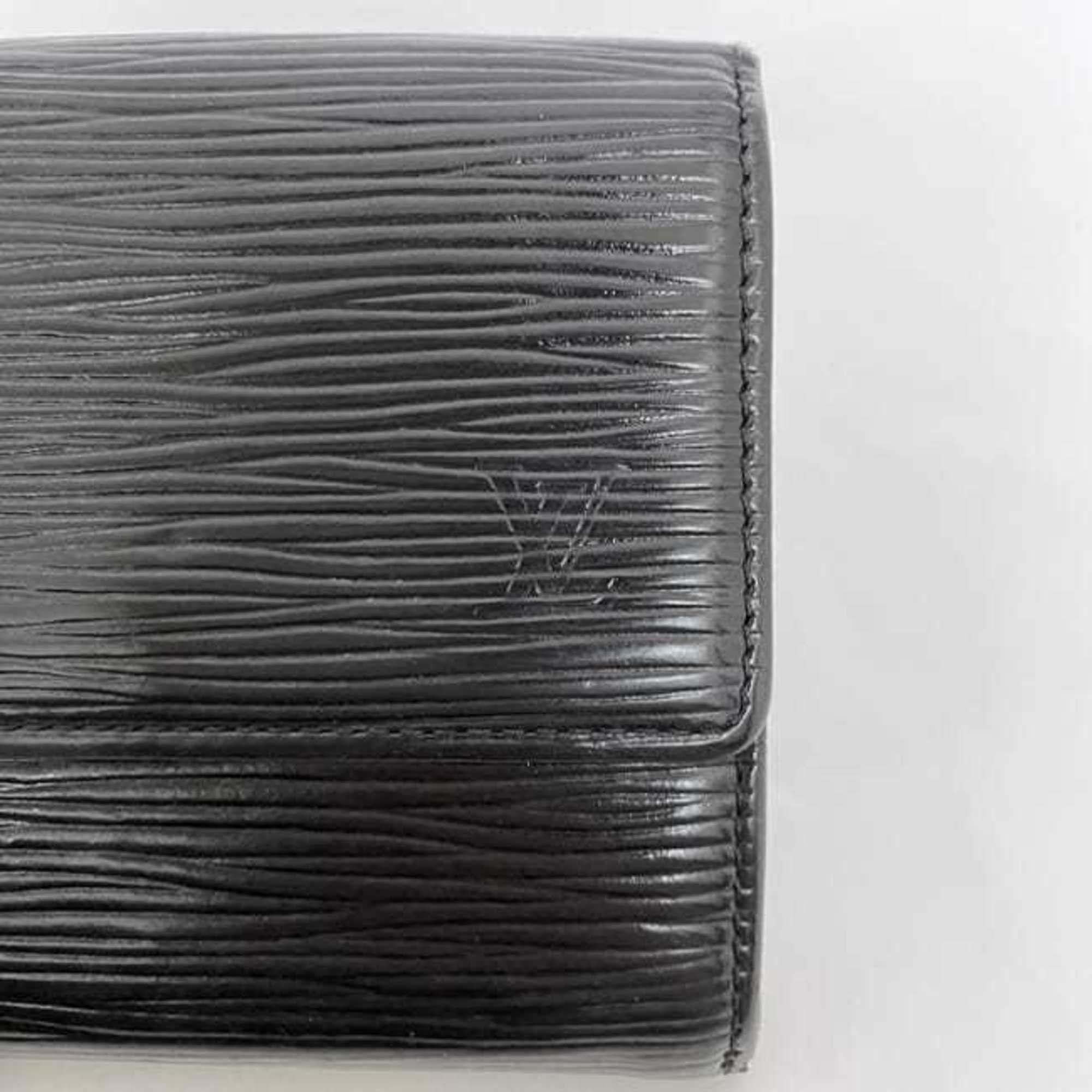 Louis Vuitton Louis Vuitton Tri-fold Wallet Porte Monnaie Bier Carte Credit ec-22425 Black Noir Epi M63482 Compact Leather SP1124 LOUIS VUITTON LV Folding Men's Size ONE SIZE - 6 Thumbnail