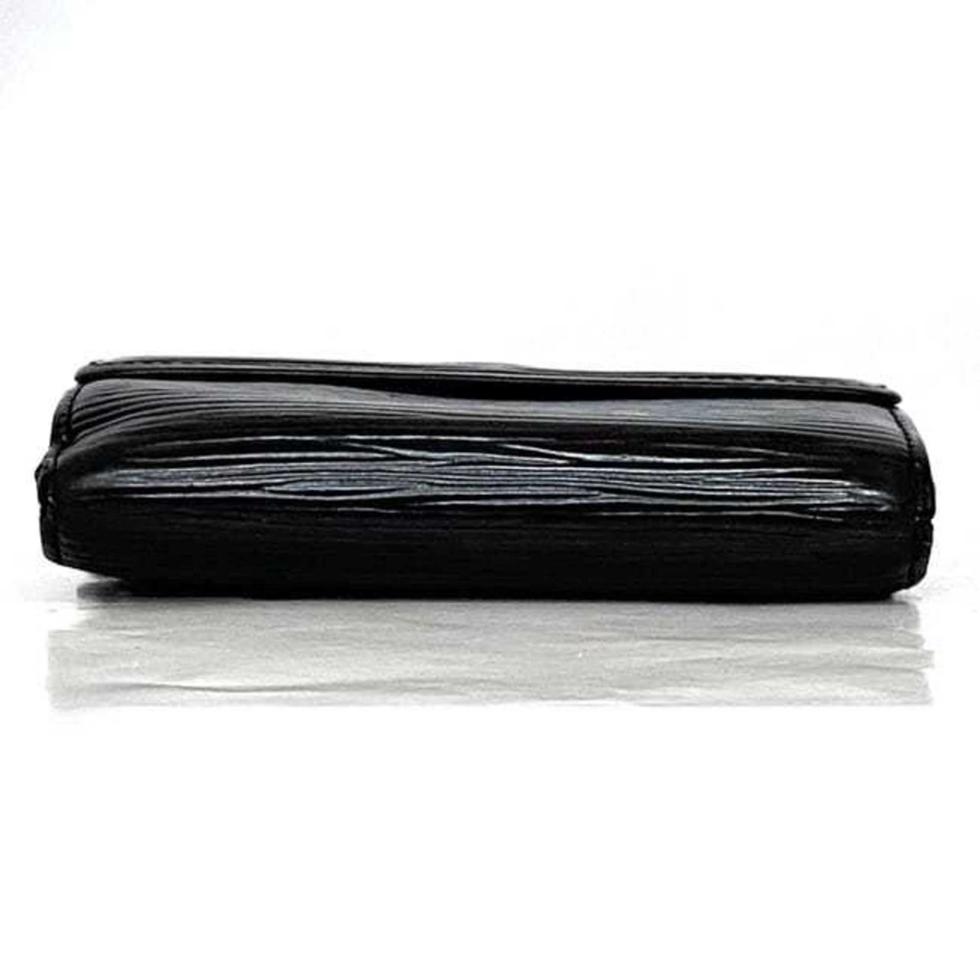Louis Vuitton Louis Vuitton Tri-fold Wallet Porte Monnaie Bier Carte Credit ec-22425 Black Noir Epi M63482 Compact Leather SP1124 LOUIS VUITTON LV Folding Men's Size ONE SIZE - 4 Thumbnail