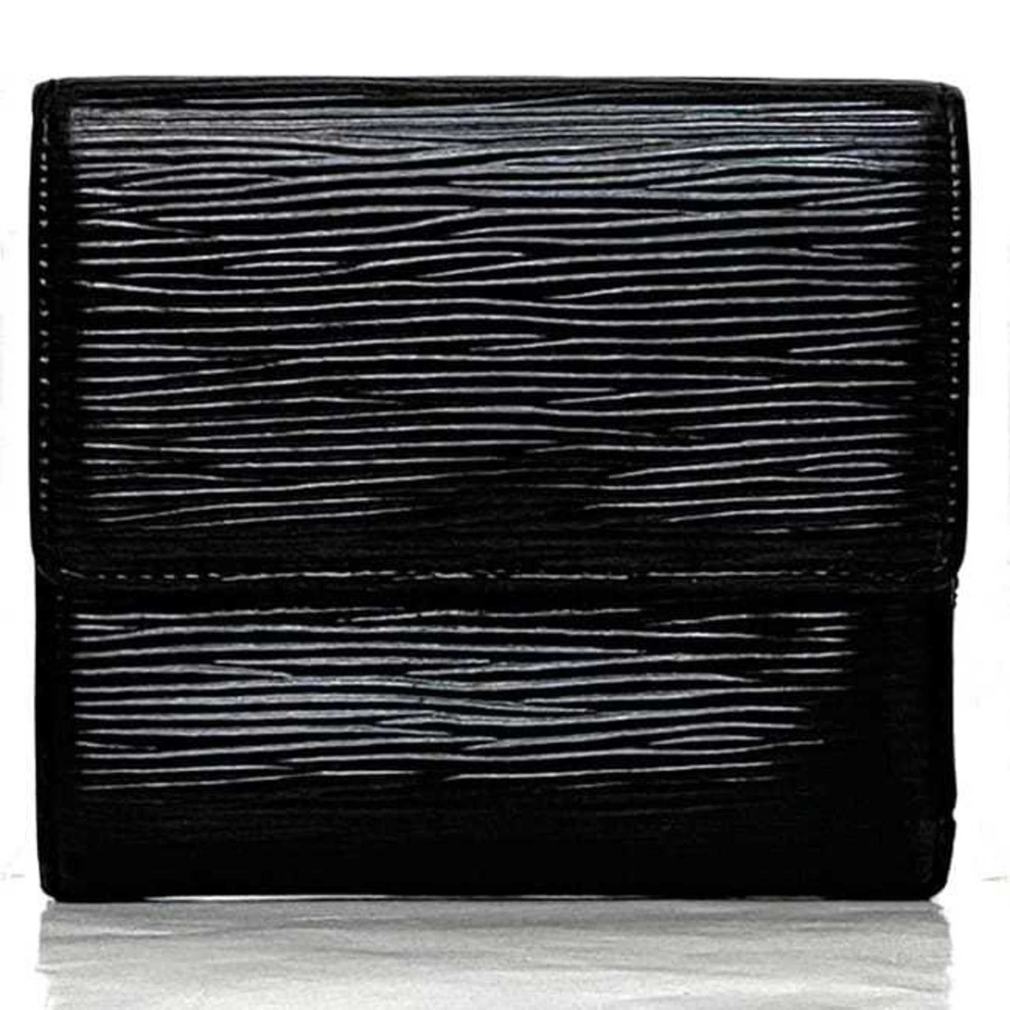 Louis Vuitton Louis Vuitton Tri-fold Wallet Porte Monnaie Bier Carte Credit ec-22425 Black Noir Epi M63482 Compact Leather SP1124 LOUIS VUITTON LV Folding Men's Size ONE SIZE - 3 Thumbnail