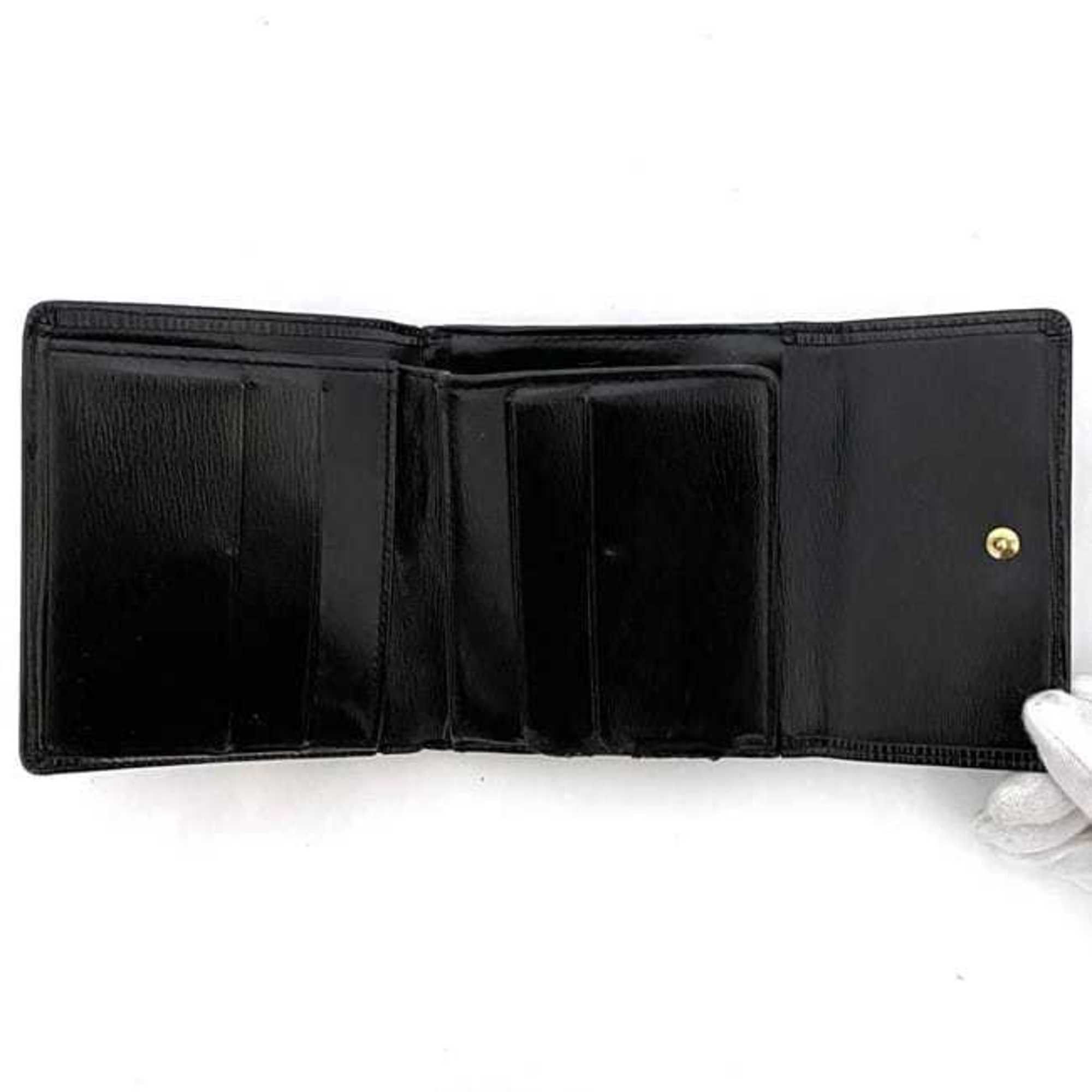 Louis Vuitton Louis Vuitton Tri-fold Wallet Porte Monnaie Bier Carte Credit ec-22425 Black Noir Epi M63482 Compact Leather SP1124 LOUIS VUITTON LV Folding Men's Size ONE SIZE - 8 Thumbnail