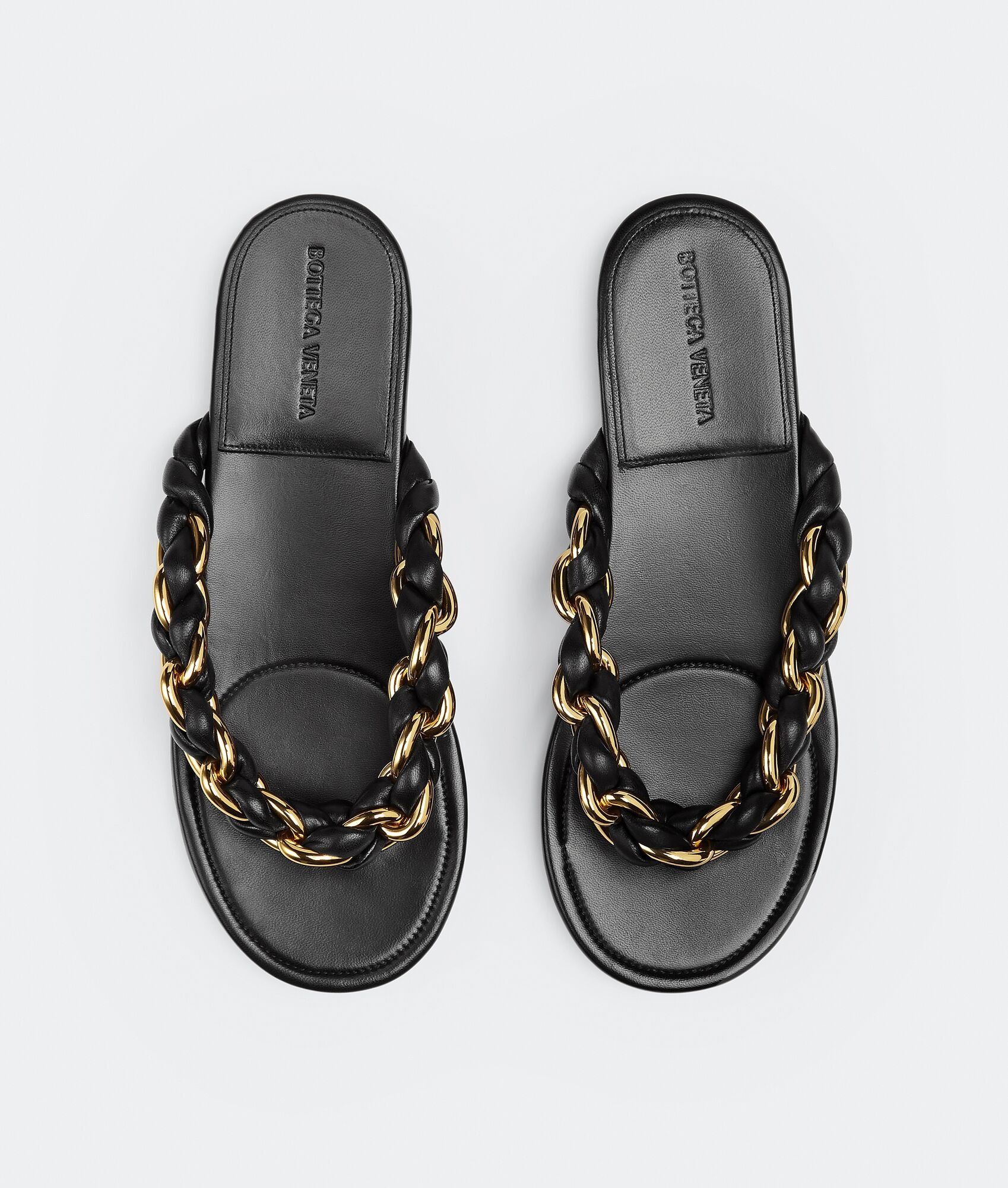 Bottega Veneta Dot Flat Sandal Black Size US 5 / IT 35 - 4 Thumbnail